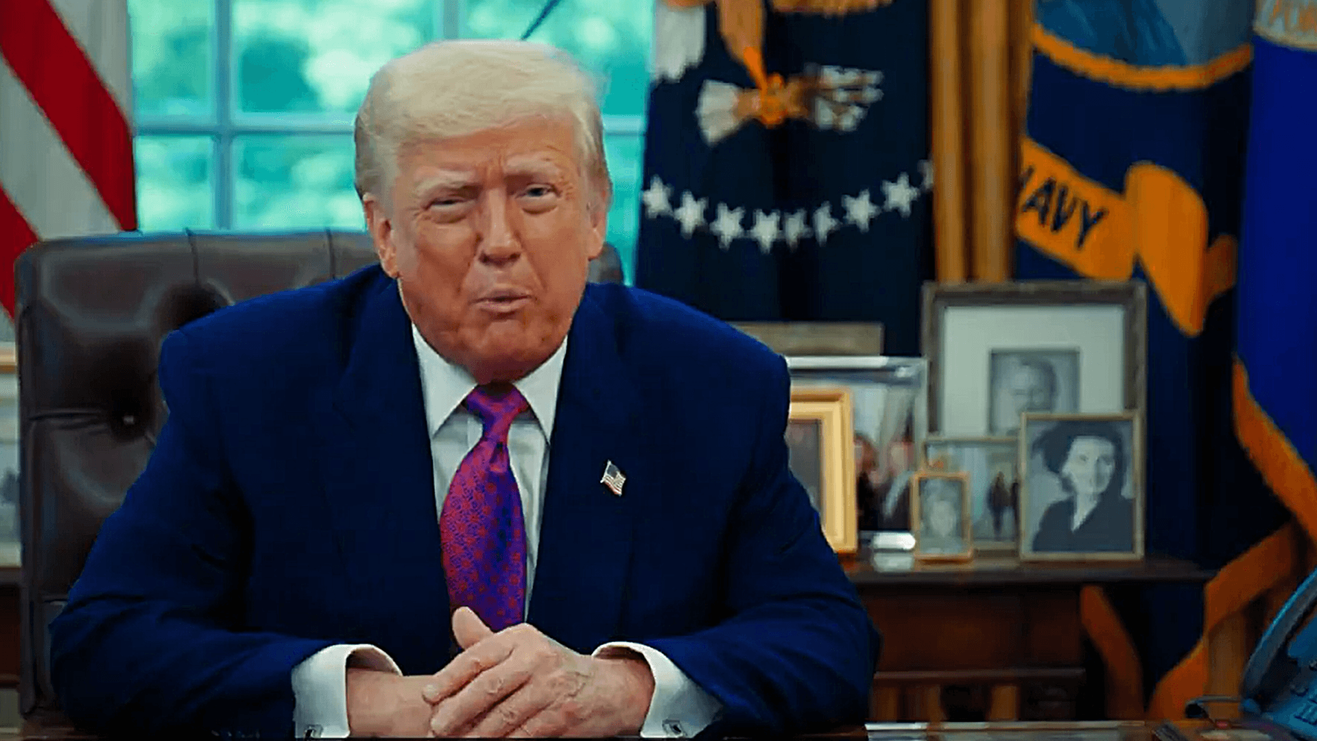 Video-Ansprache: US-Präsident Donald Trump macht ein Angebot an illegale Migranten.