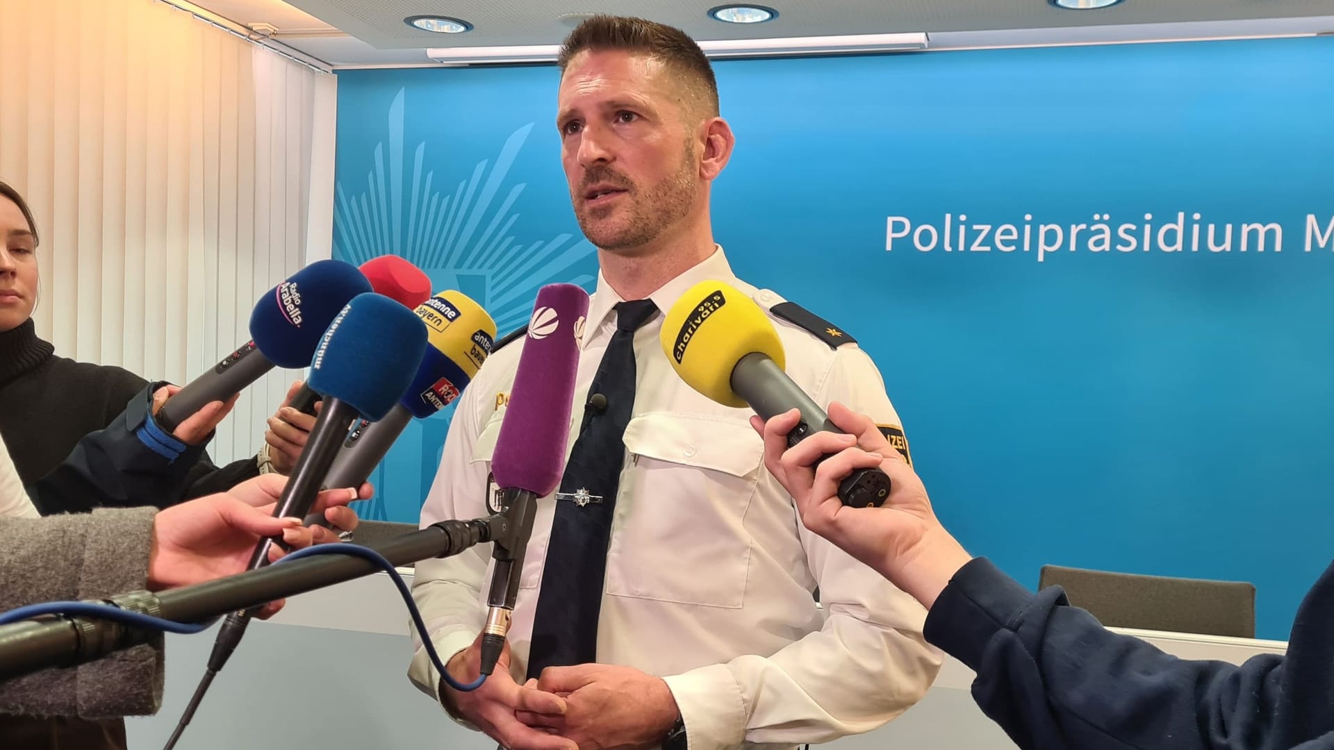 Thomas Schelshorn: Der Pressesprecher der Münchner Polizei erklärte das Sicherheitskonzept zum Finale der Champions League.