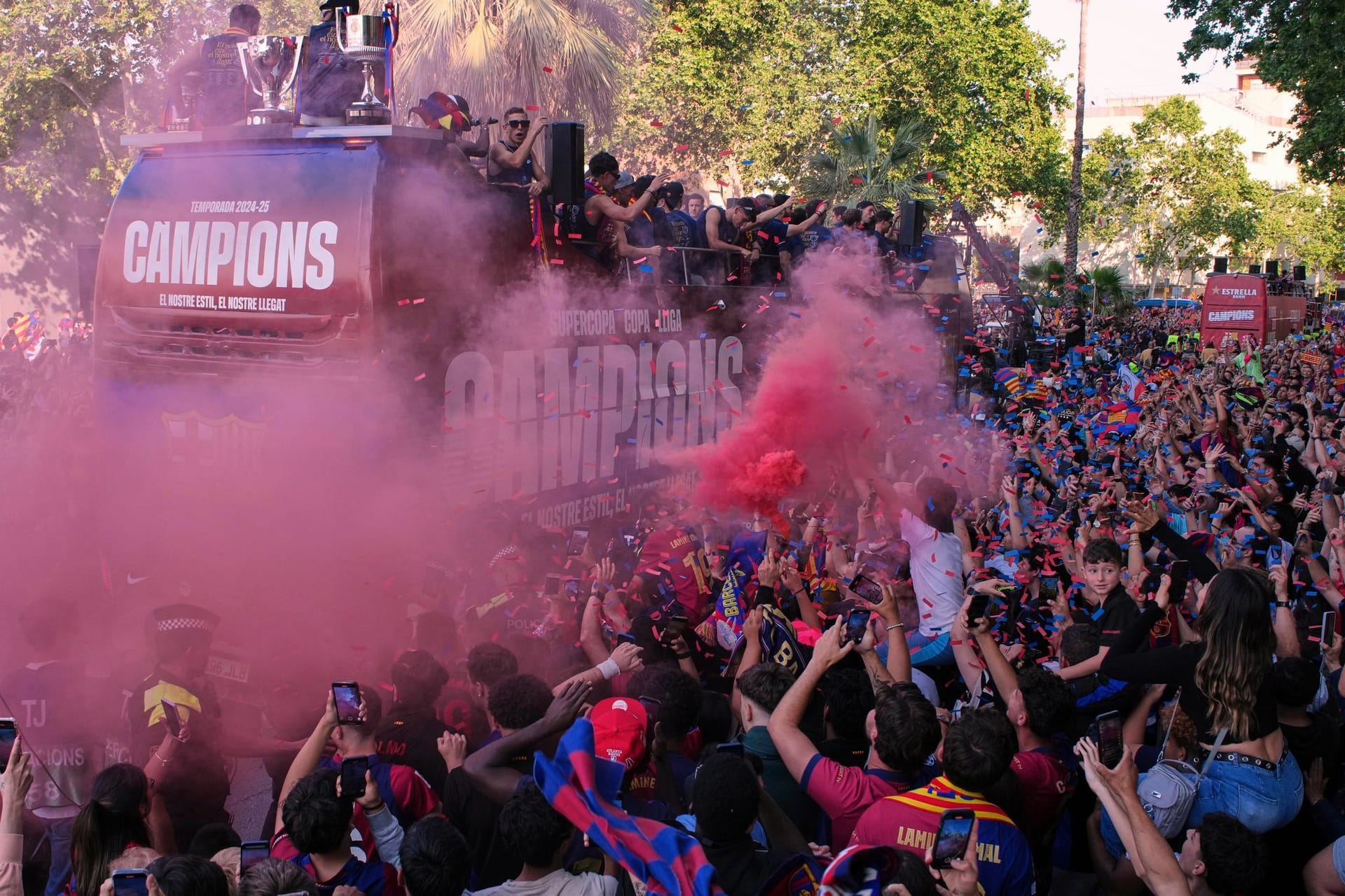 Jubel nach Barças Meistertitel