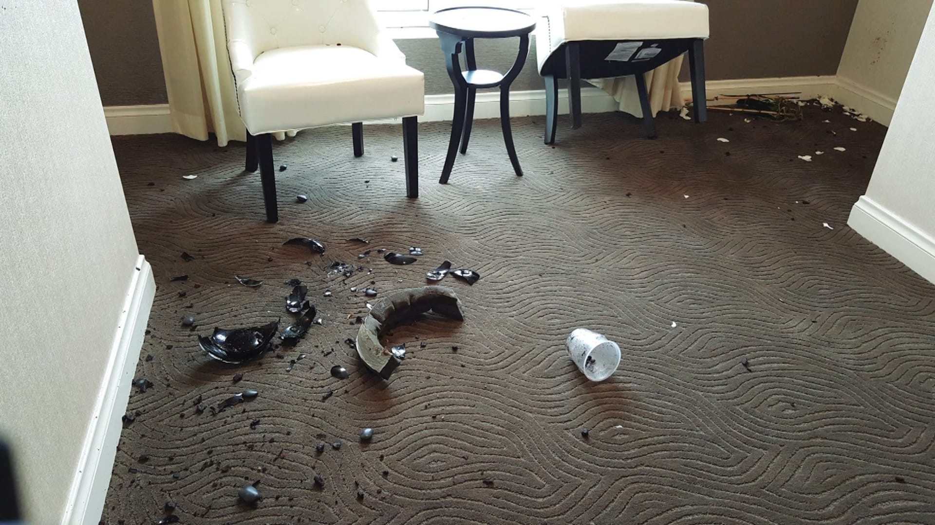 Der Raum eines Hotels in Los Angeles, nachdem Combs ihn bewohnt hatte (Archivbild).
