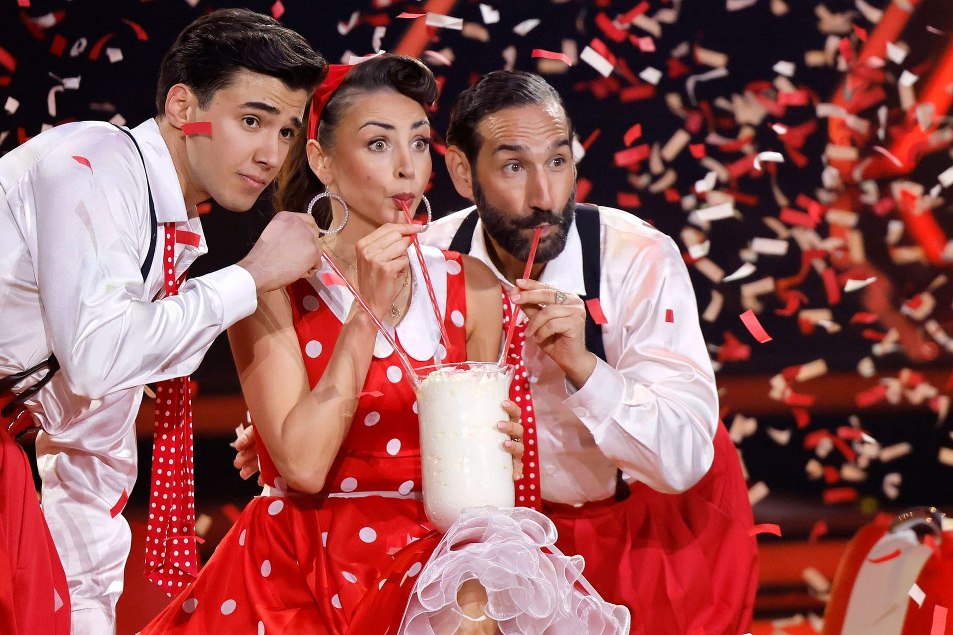 Diego Pooth, Ekaterina Leonova und Massimo Sinató: Letzterer kann nicht beim Finale der 18. "Let's Dance"-Staffel dabei sein.