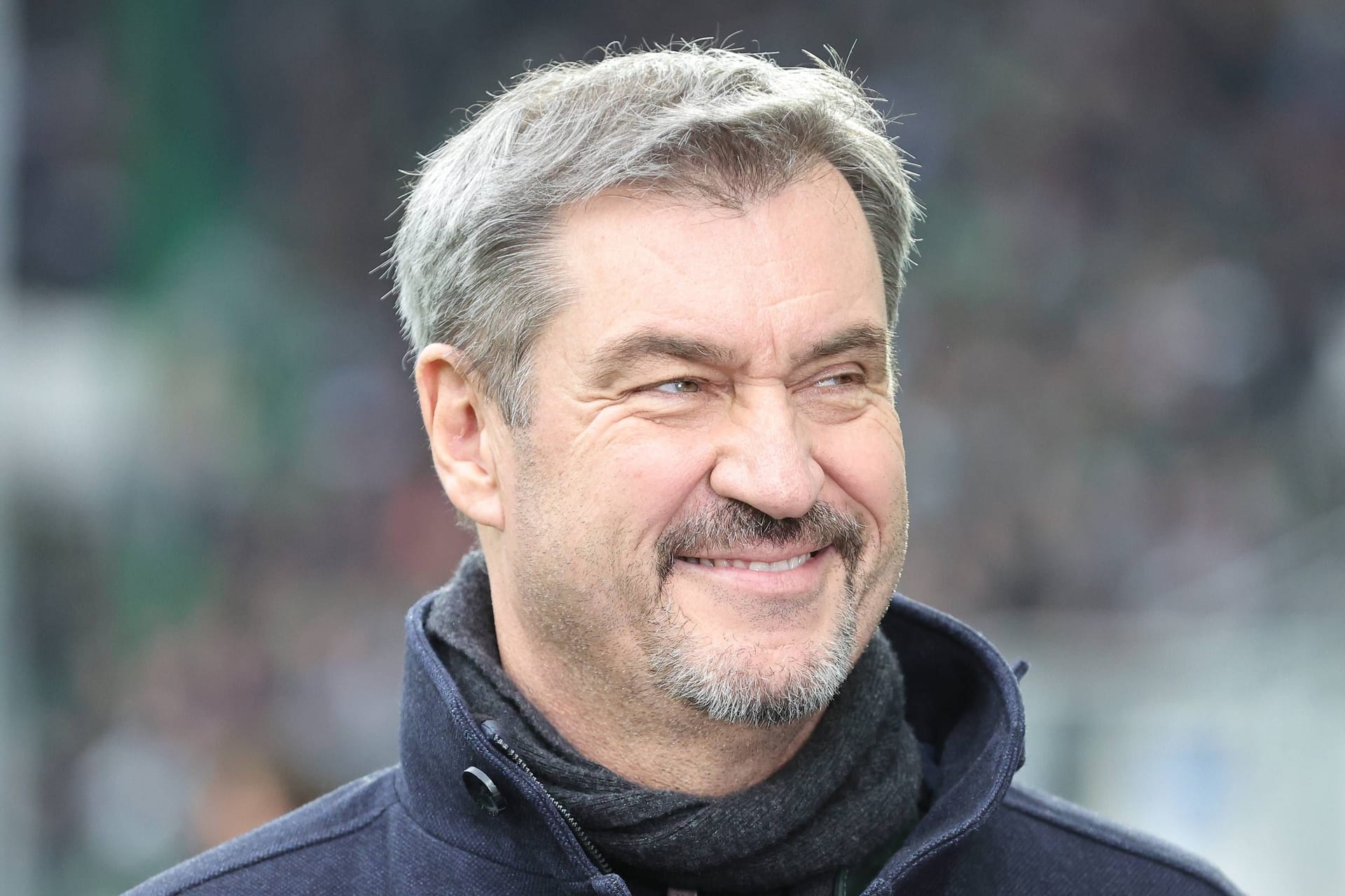 Markus Söder im Stadion (Archivbild): Der bayrische Ministerpräsident ist bekennender Fan des 1. FC Nürnberg.