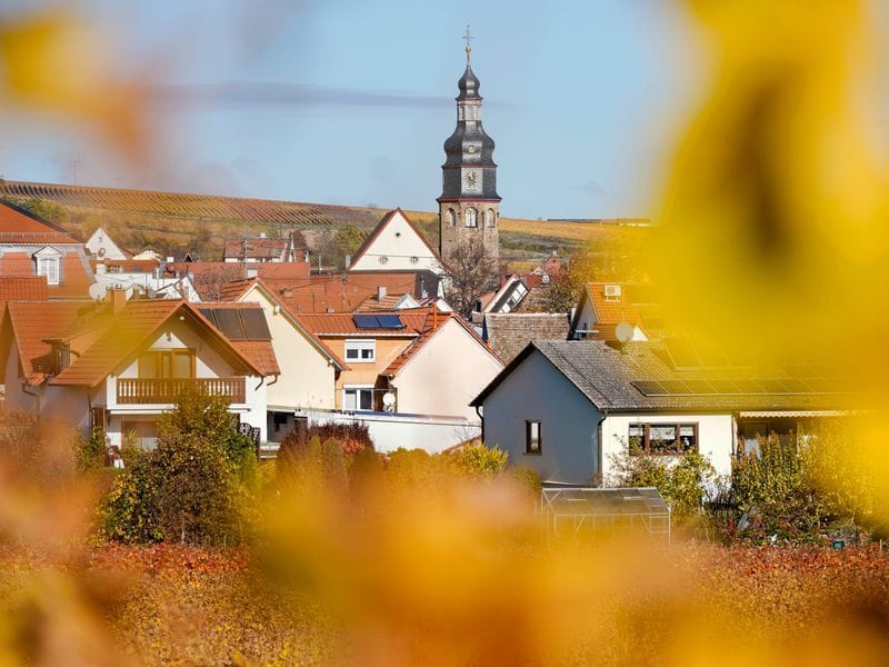 Der Weinort Kallstadt in Rheinland-Pfalz.