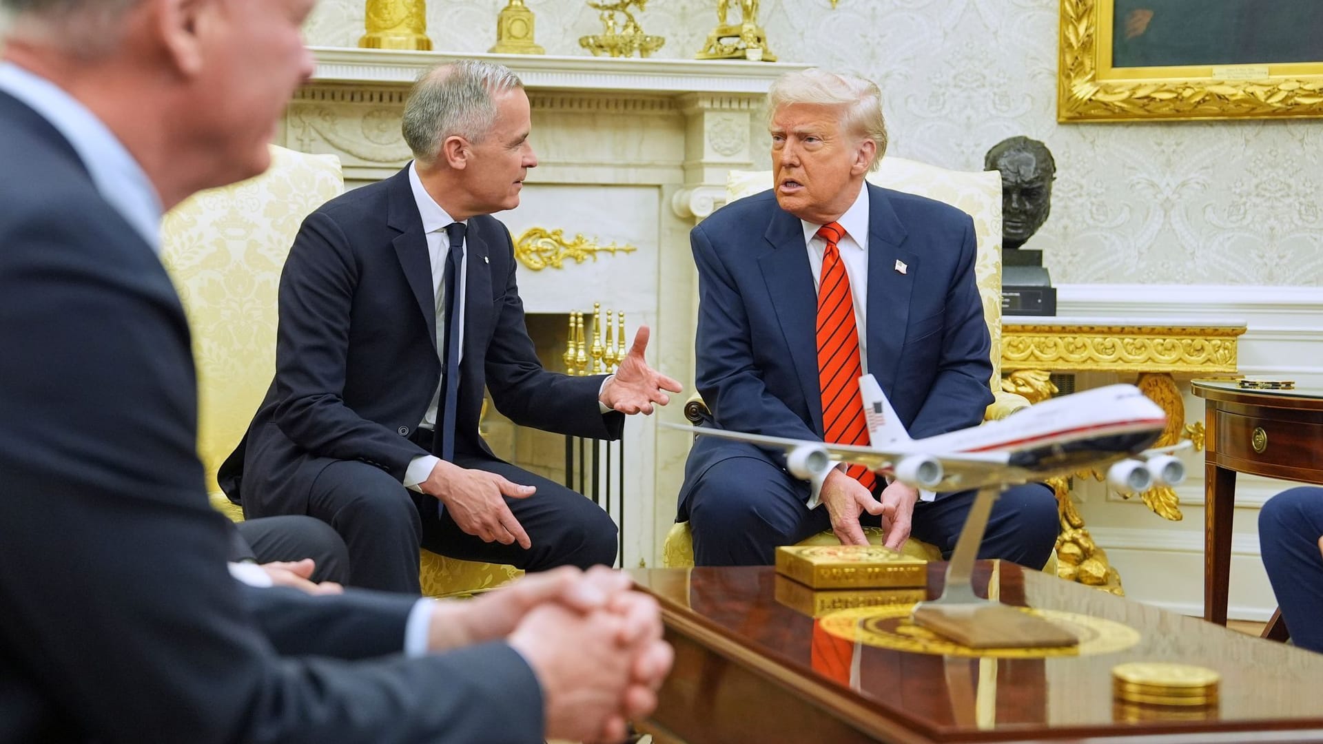 Kanadas Premierminister Mark Carney trifft US-Präsident Trump