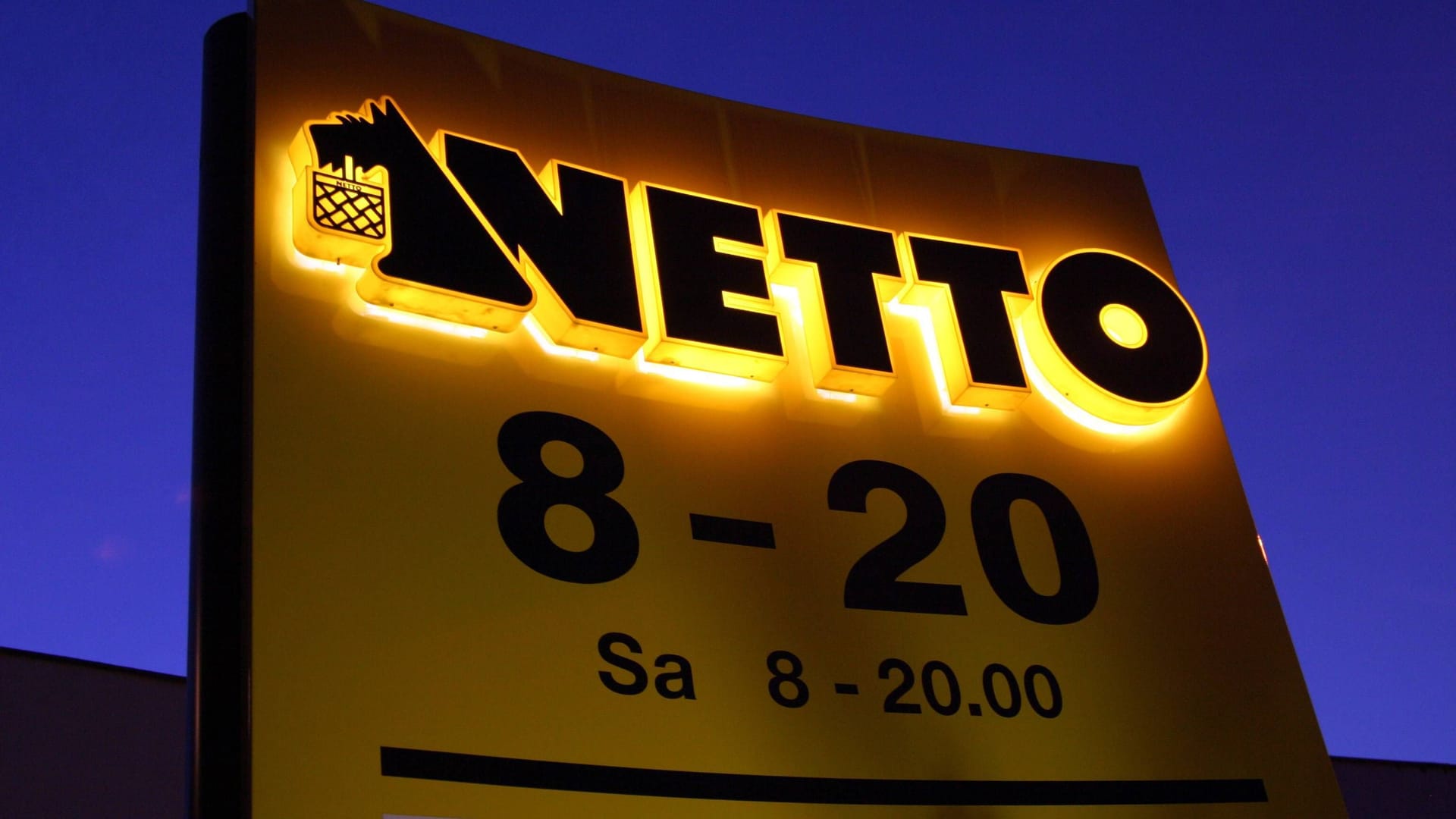 Das Netto-Logo mit dem Hund: Der Discounter ist im ländlichen Raum sehr präsent.