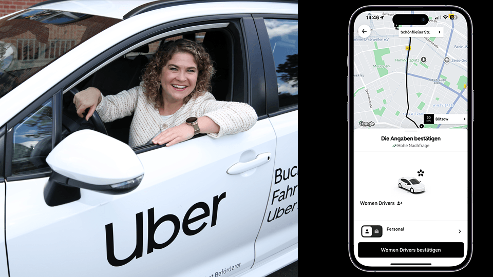 Auto von Uber (Symbolbild): Um das Sicherheitsgefühl bei Frauen zu stärken, gibt es bei Uber nun neue Option.