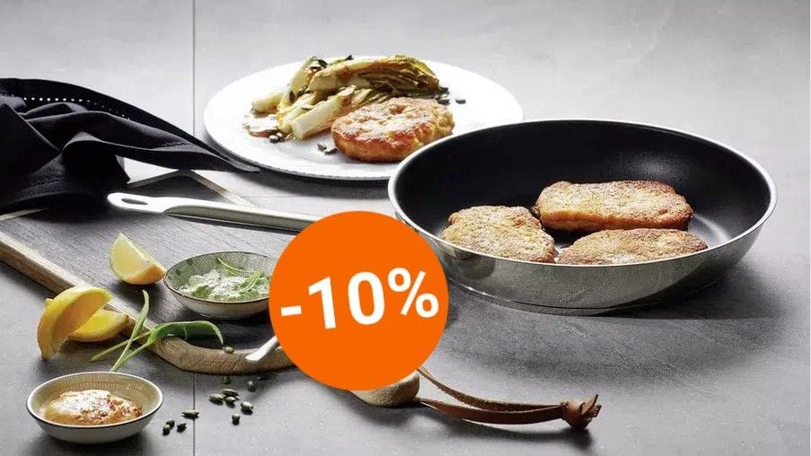 Heute ist die 32-Zentimeter-Variante der Testsieger-Bratpfanne der Marke Schulte-Ufer zum Tiefpreis im Angebot.