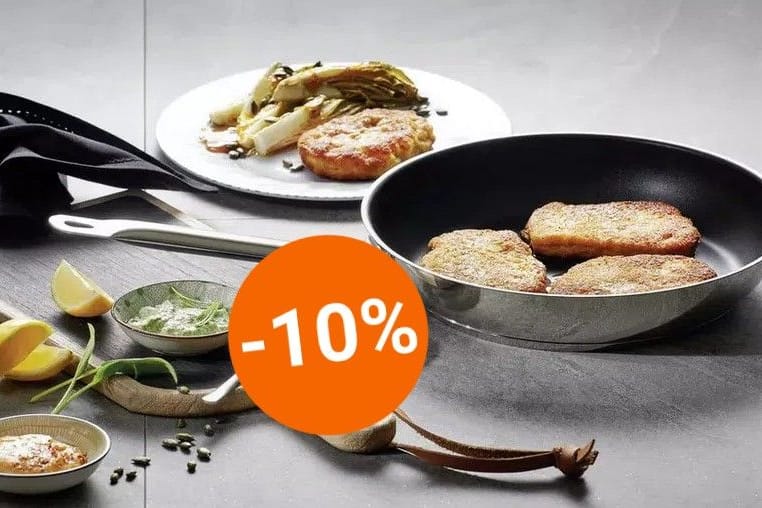 Heute ist die 32-Zentimeter-Variante der Testsieger-Bratpfanne der Marke Schulte-Ufer zum Tiefpreis im Angebot.