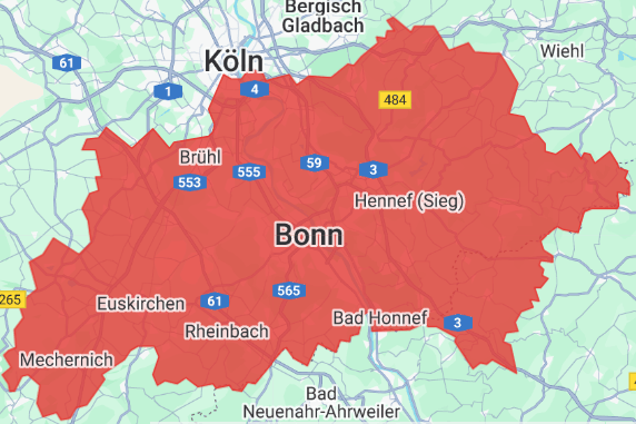 Im Süden von Köln kann es am Samstag ungemütlich werden. Hier wird vor schwerem Unwetter gewarnt.