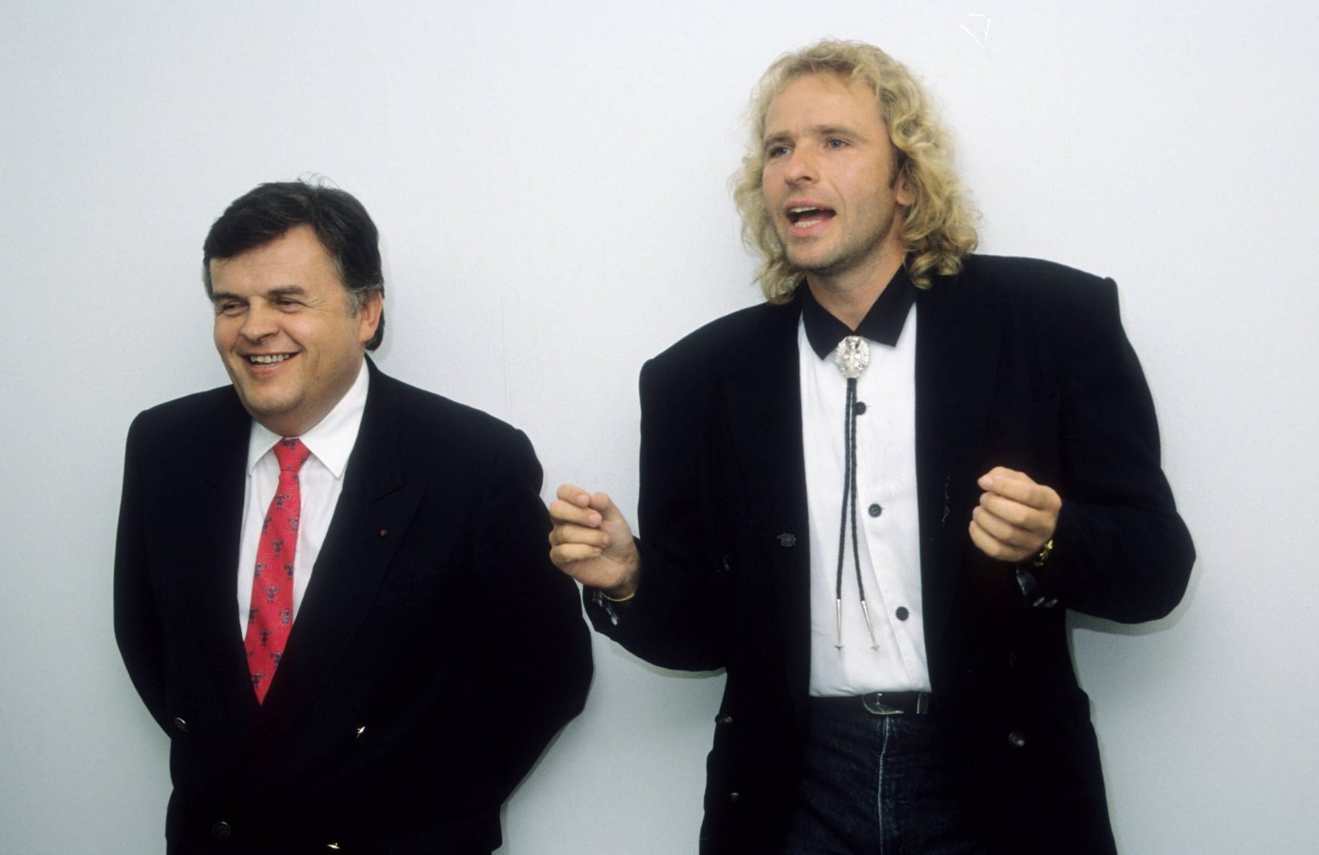 Helmut Thoma mit Thomas Gottschalk 1989