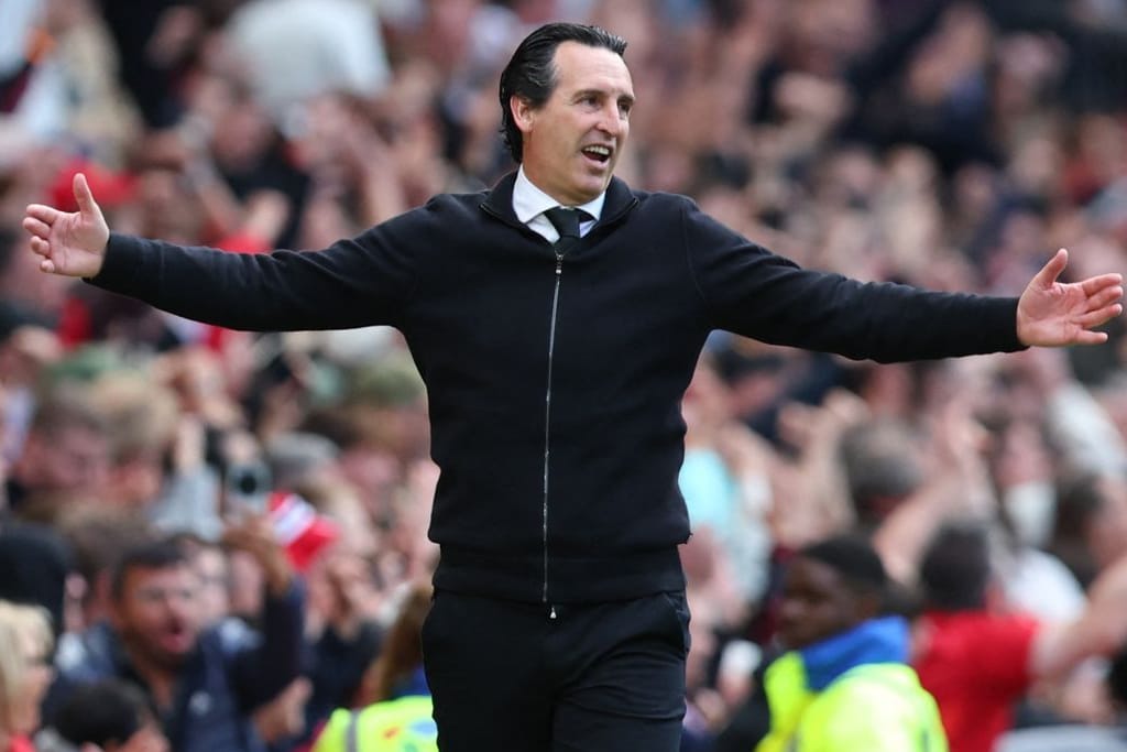 Unai Emery kann es kaum glauben: Das vermeintliche 1:0 seines Teams wurde aberkannt.