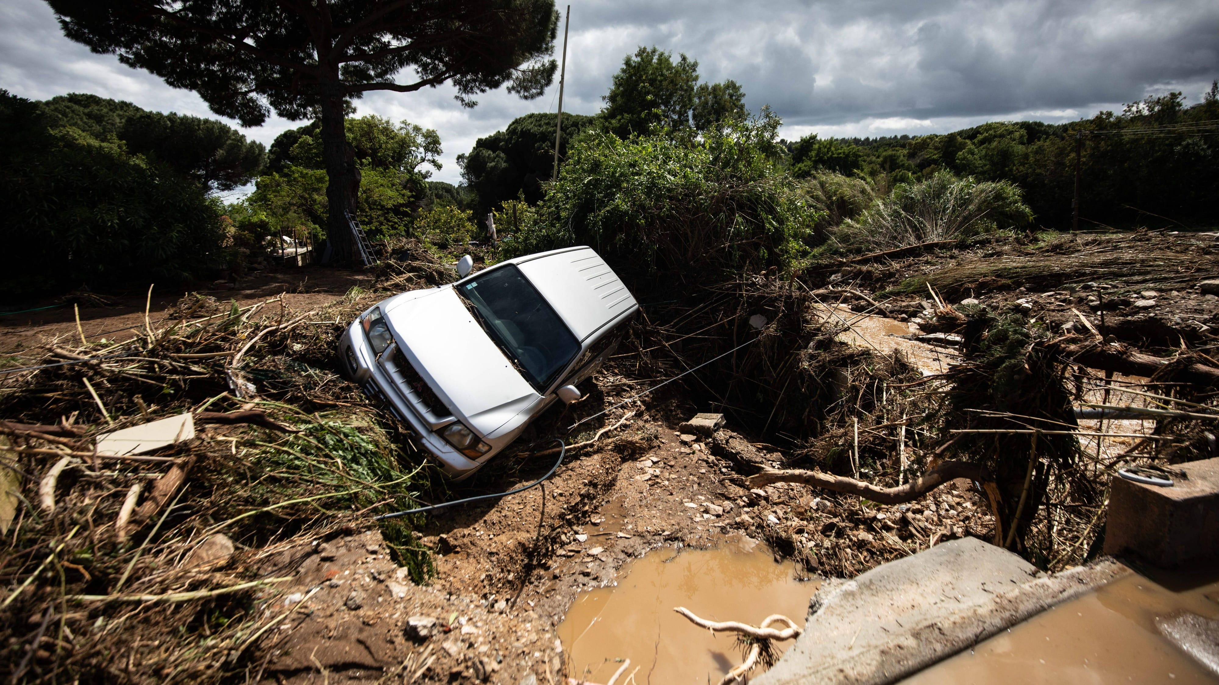 Schäden nach heftigen Gewittern in Frankreich: Die Unwetter verlagern sich weiter in Richtung Mittelmeerraum.