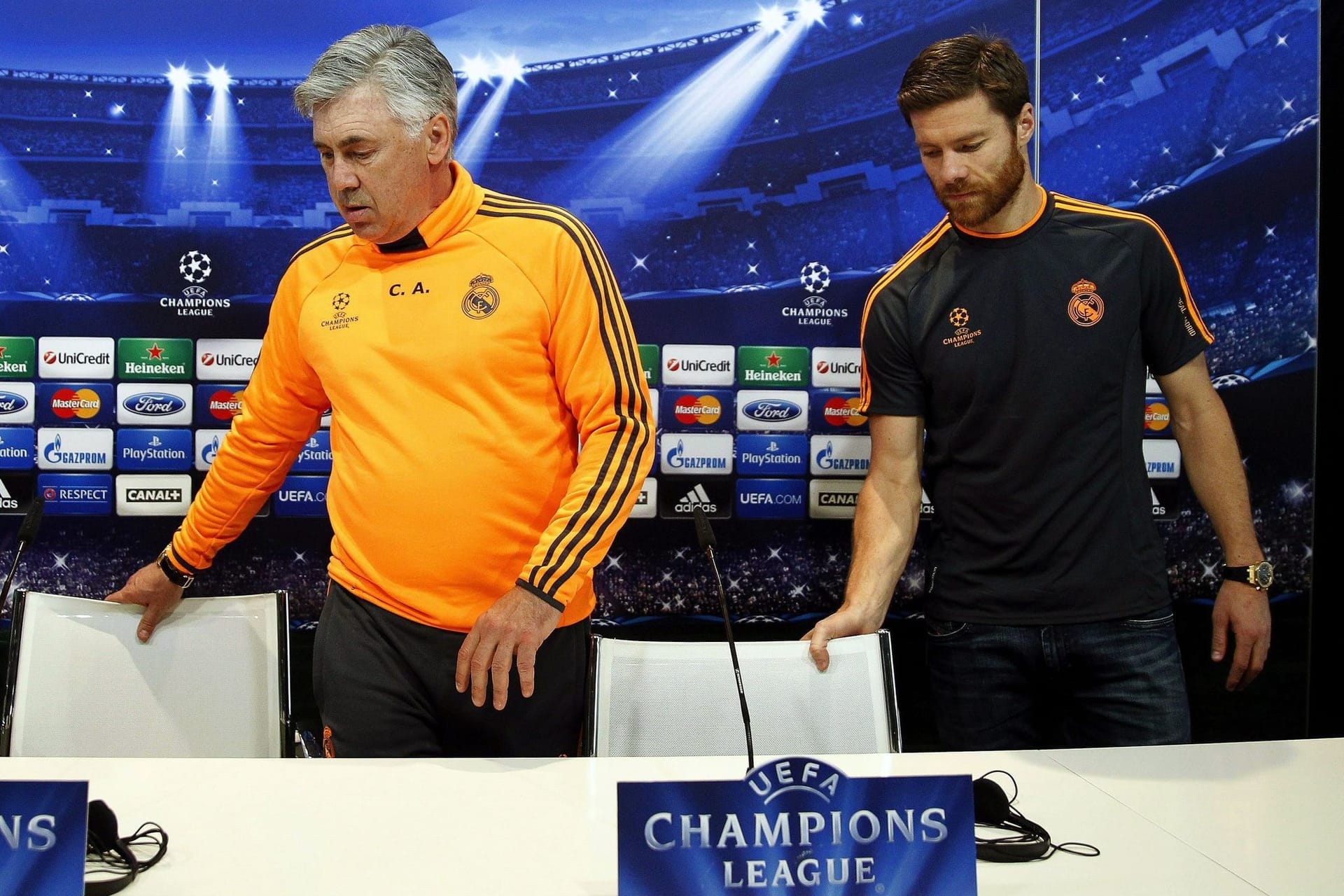 Carlo Ancelotti und Xabi Alonso