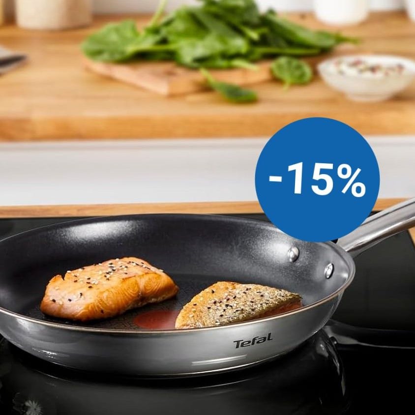 Die vielseitigen Duetto-Pfannen von Tefal sind bei Amazon momentan besonders günstig.