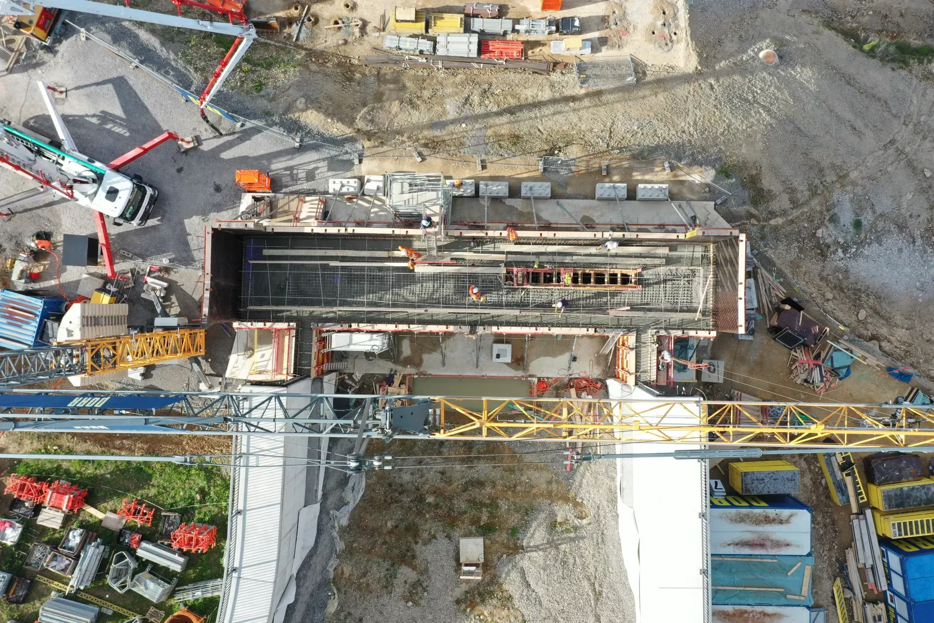 Luftaufnahmen der Horber Hochbrücke (Archivbild): Das tödliche Unglück von Dienstag reiht sich ein in weitere Zwischenfälle auf der Baustelle.