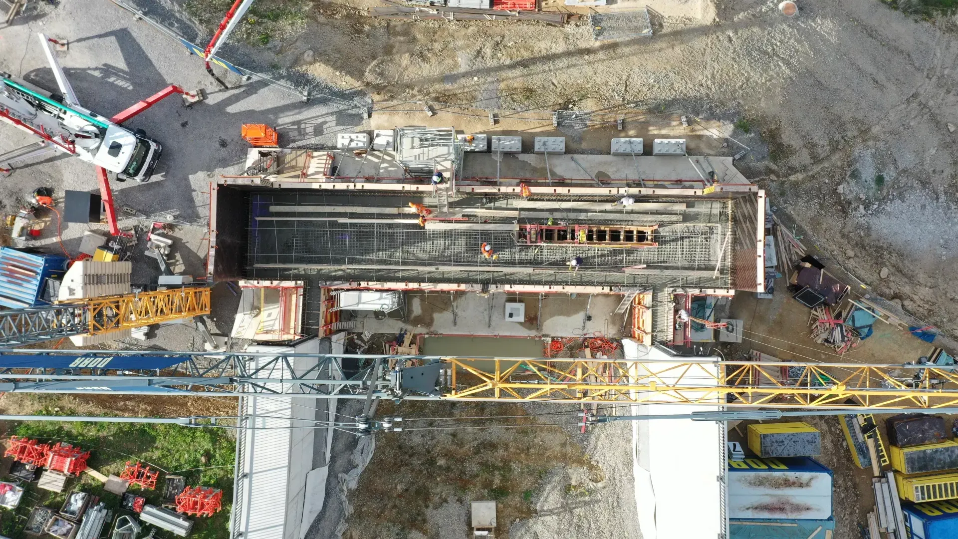 Luftaufnahmen der Horber Hochbrücke (Archivbild): Das tödliche Unglück von Dienstag reiht sich ein in weitere Zwischenfälle auf der Baustelle.
