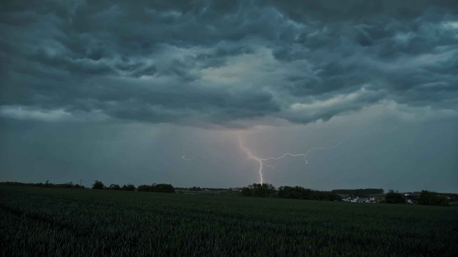 Ein Blitz schlägt während eines Unwetters ein (Symbolbild): In Köln und der Region drohen bereits am Wochenende stärkere Unwetter. Ein Blitz schlägt während eines Unwetters ein (Symbolbild): In Köln und der Region drohen bereits am Wochenende stärkere Unwetter.