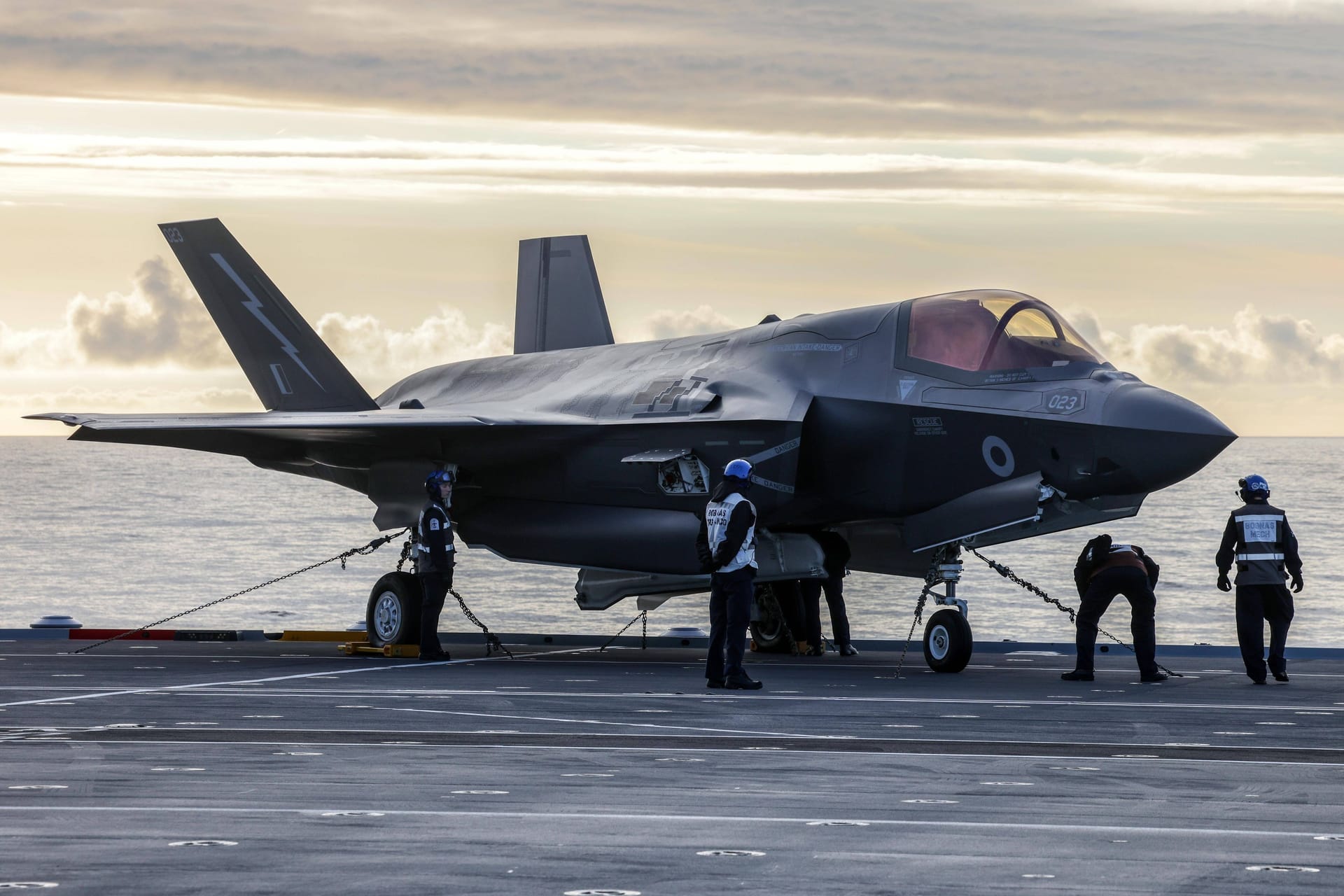 Ein britischer F-35-Kampfjet: Die Royal Air Force kann Teile ihrer eigenen Flotte nicht selbst in der Luft betanken.