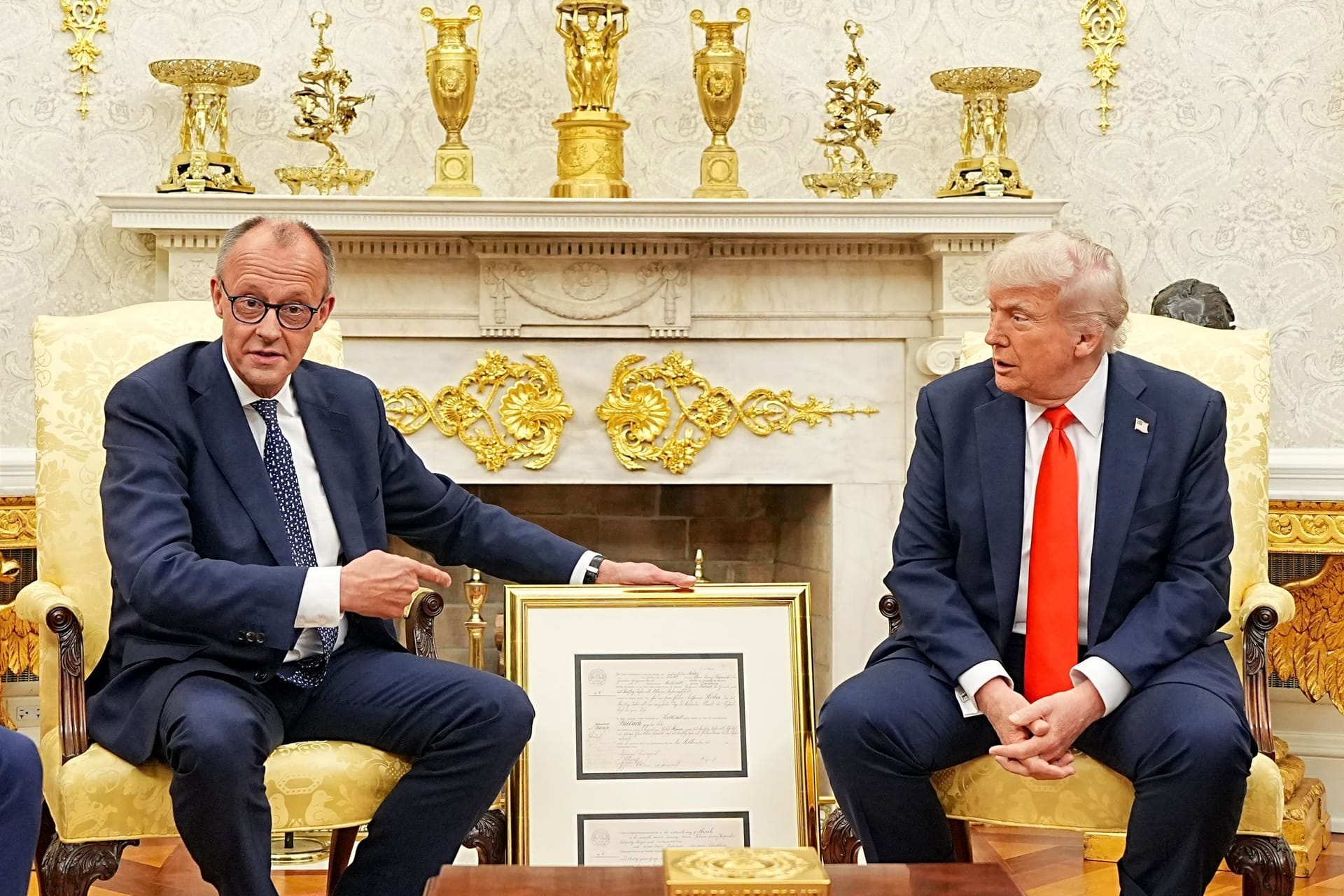 US-Präsident Trump empfängt Bundeskanzler Merz US-Präsident Trump empfängt Bundeskanzler Merz