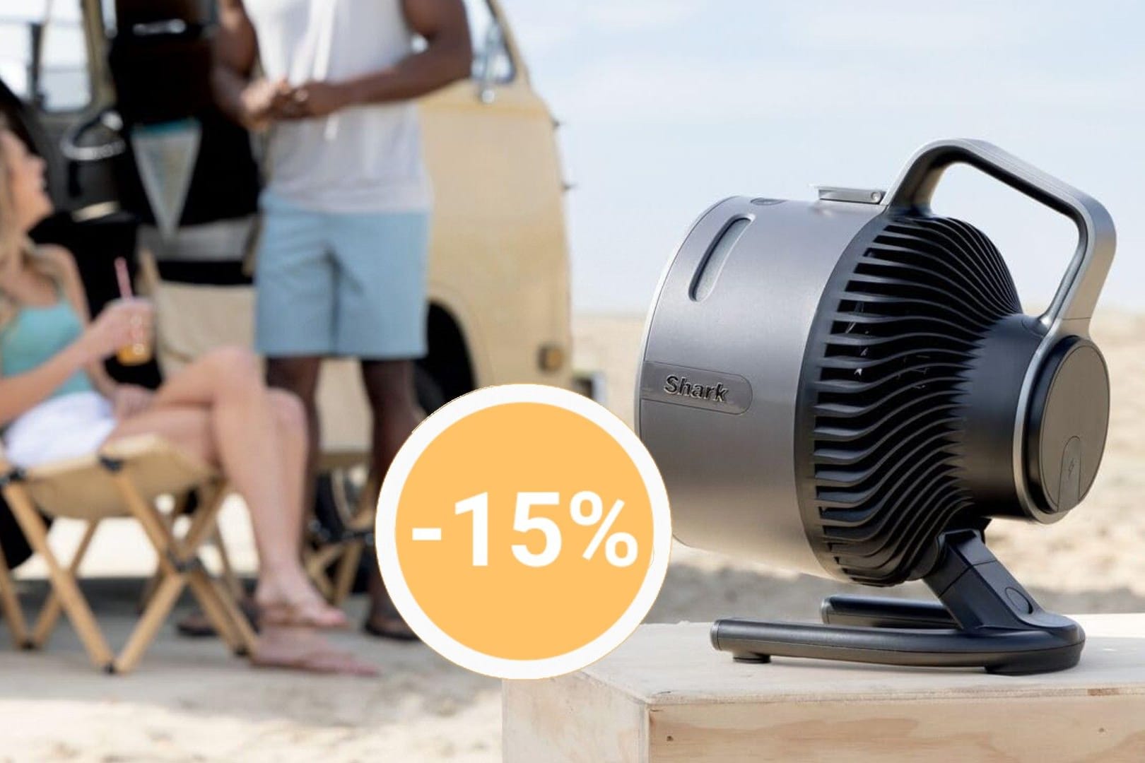 Der Ventilator bringt Abkühlung und funktioniert auch ohne Kabel.
