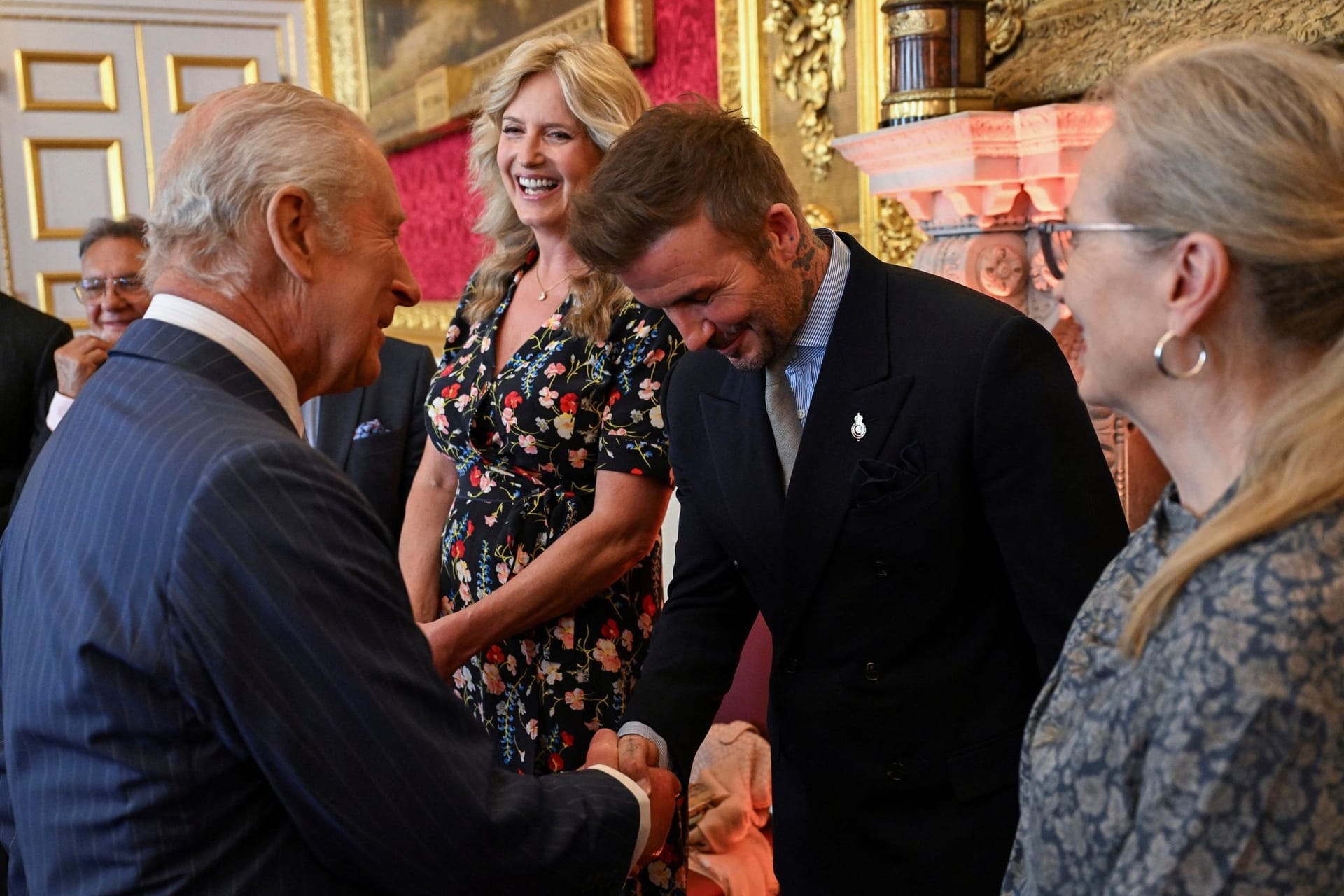 König Charles III. und David Beckham