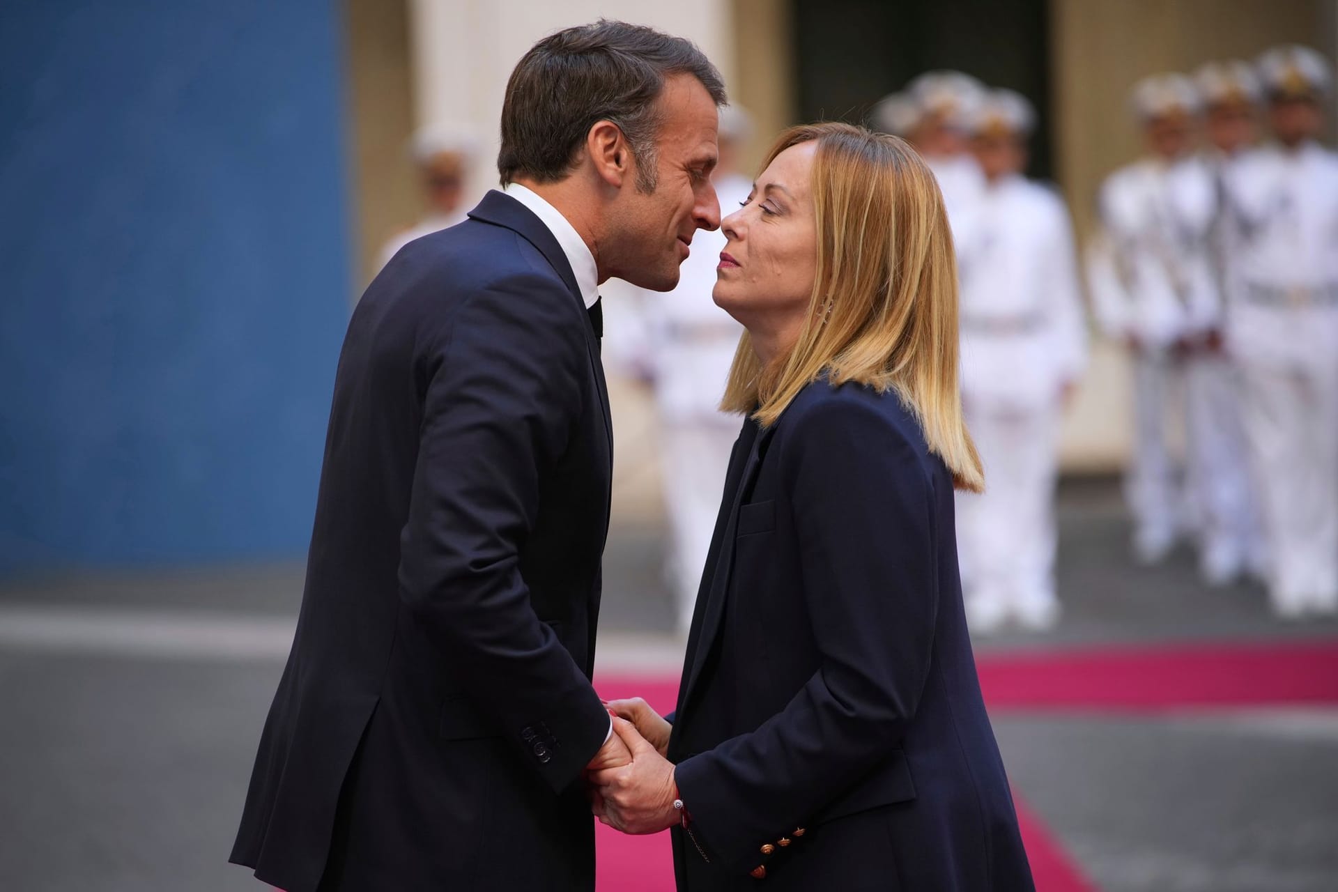 Macron in Italien
