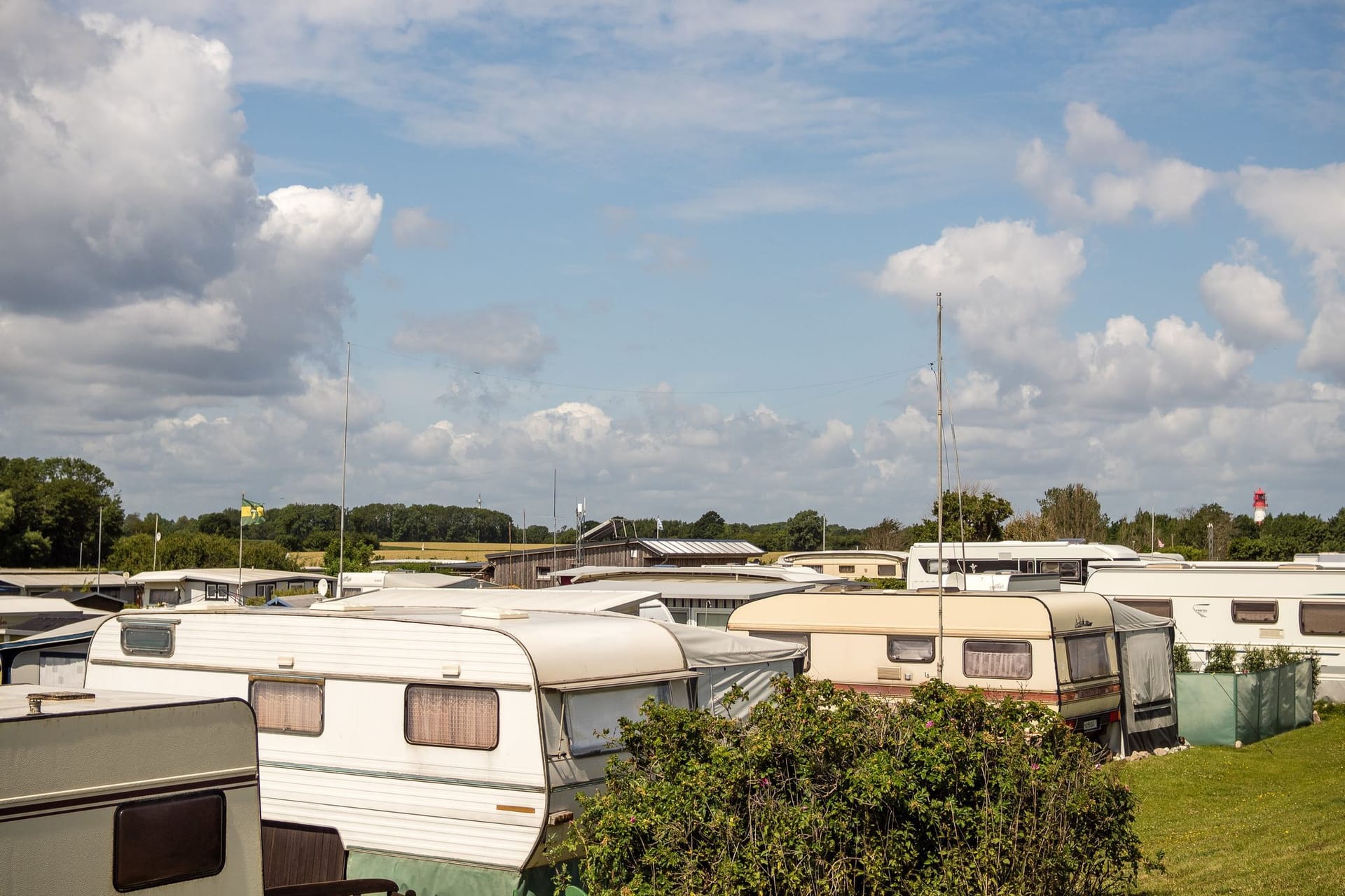 Camper am Ostseestrand