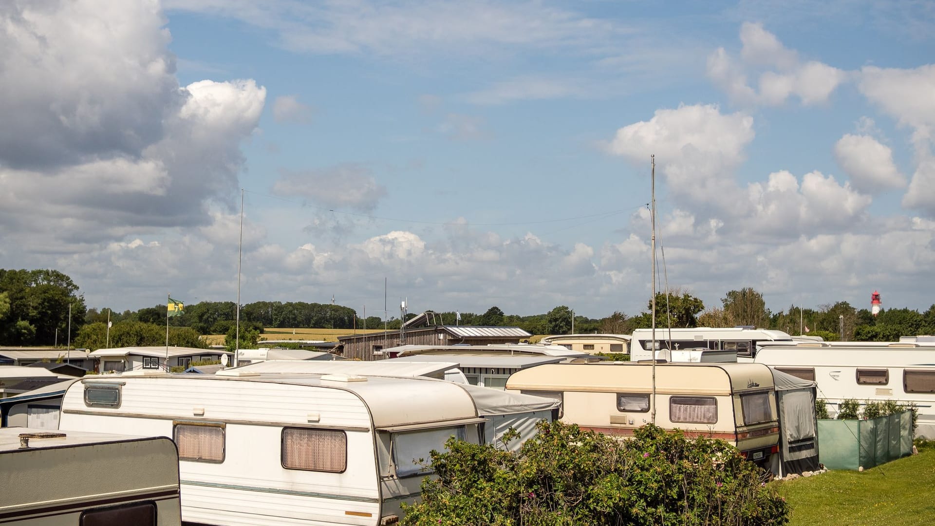 Camper am Ostseestrand