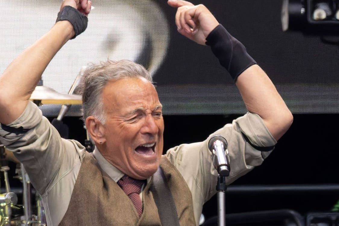Bruce Springsteen bei einem Auftritt (Archivfoto): In Frankfurt positionierte er sich erneut gegen die US-Regierung.