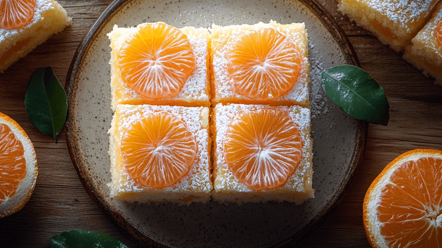 Blechkuchen mit Mandarinen (KI-Symbolbild): Sie können Mandarinen aus der Dose verwenden.