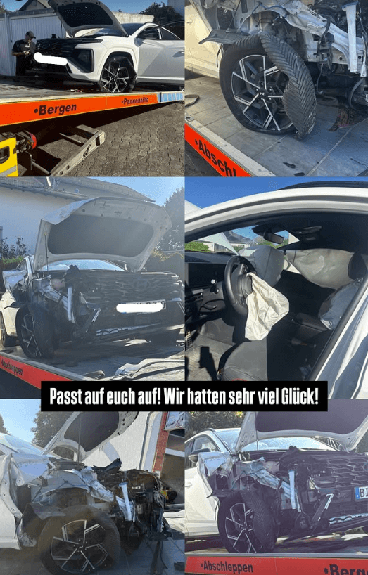 Das Auto ist ein Totelschaden.