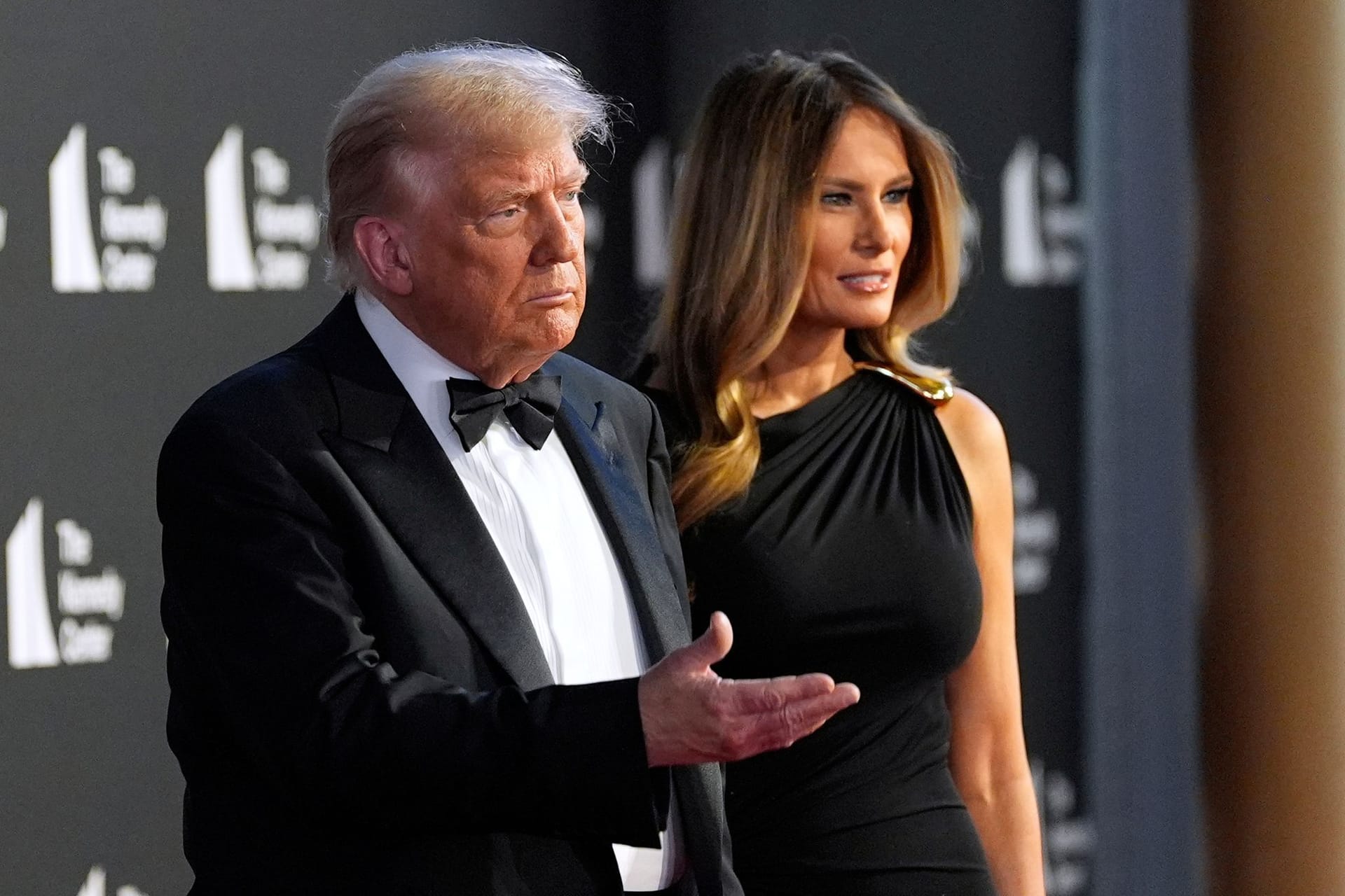 US-Präsident Donald Trump und First Lady Melania Trump kommen zur Premiere von "Les Miserables" im Kennedy Center.