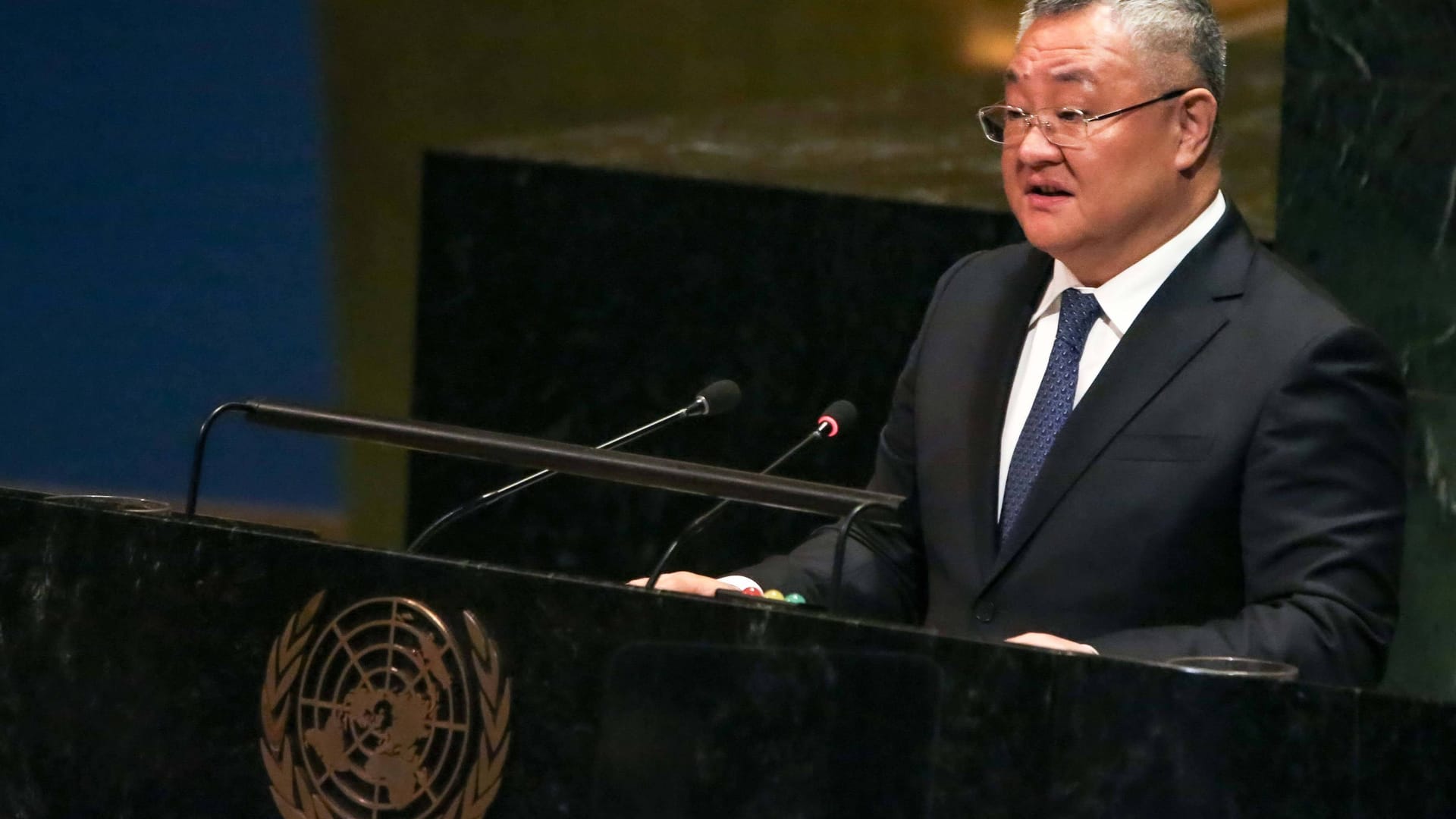 Der chinesische UN-Botschafter Fu Cong hat Israel Vorwüfe gemacht.