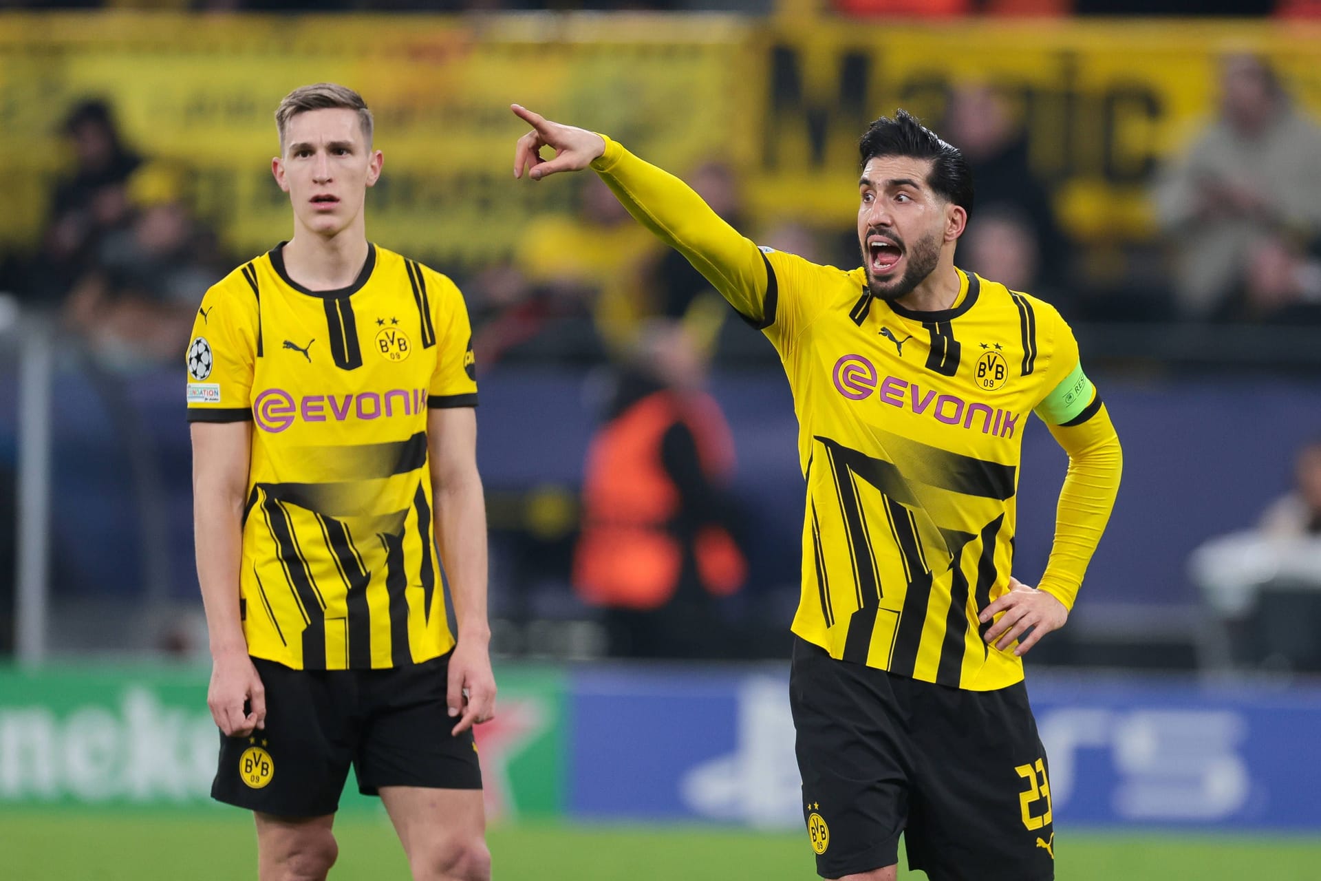 Nico Schlotterbeck (links) und Emre Can: Die beiden werden dem BVB bei der Klub-WM fehlen.