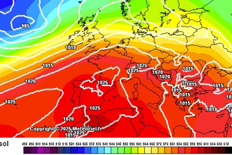 Ein Lauf des ICON-Modells für den Siebenschläfertag am 27. Juni. Eine alte Bauernregel will das Wetter für den Sommer vorhersagen können.