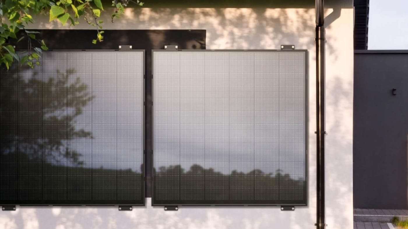 Die Solarpaneele können auch an der Fassade befestigt werden.