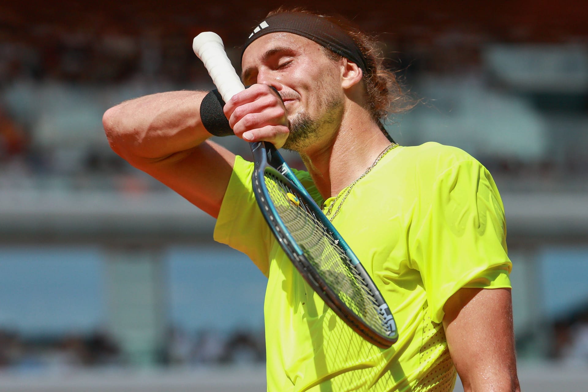 Holpriger Start ins Achtelfinale: Alexander Zverev im Match gegen Tallon Griekspoor.
