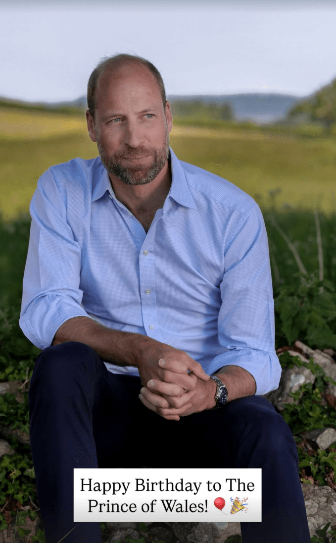 Mit diesem Foto gratuliert das Königspaar.