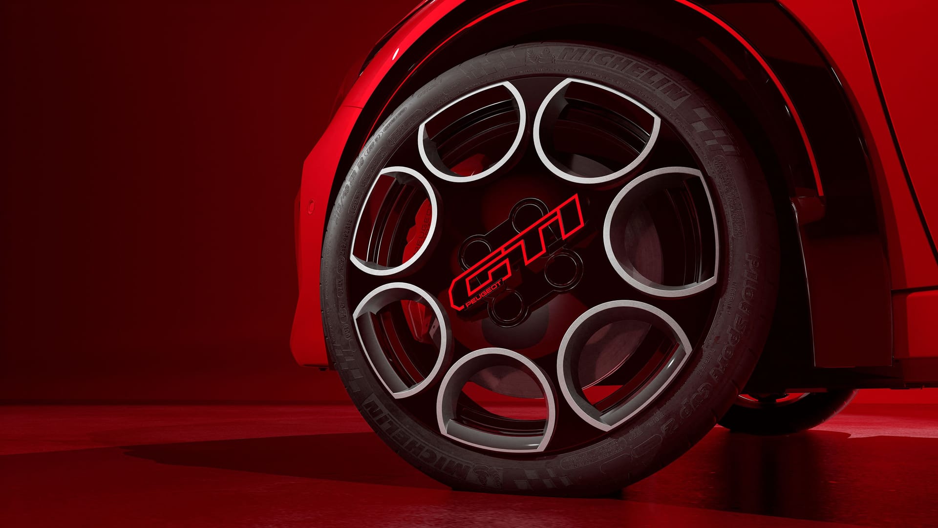 Blickfang: Die 18-Zoll-Räder zitieren das Lochfelgen-Design des 205 GTi.