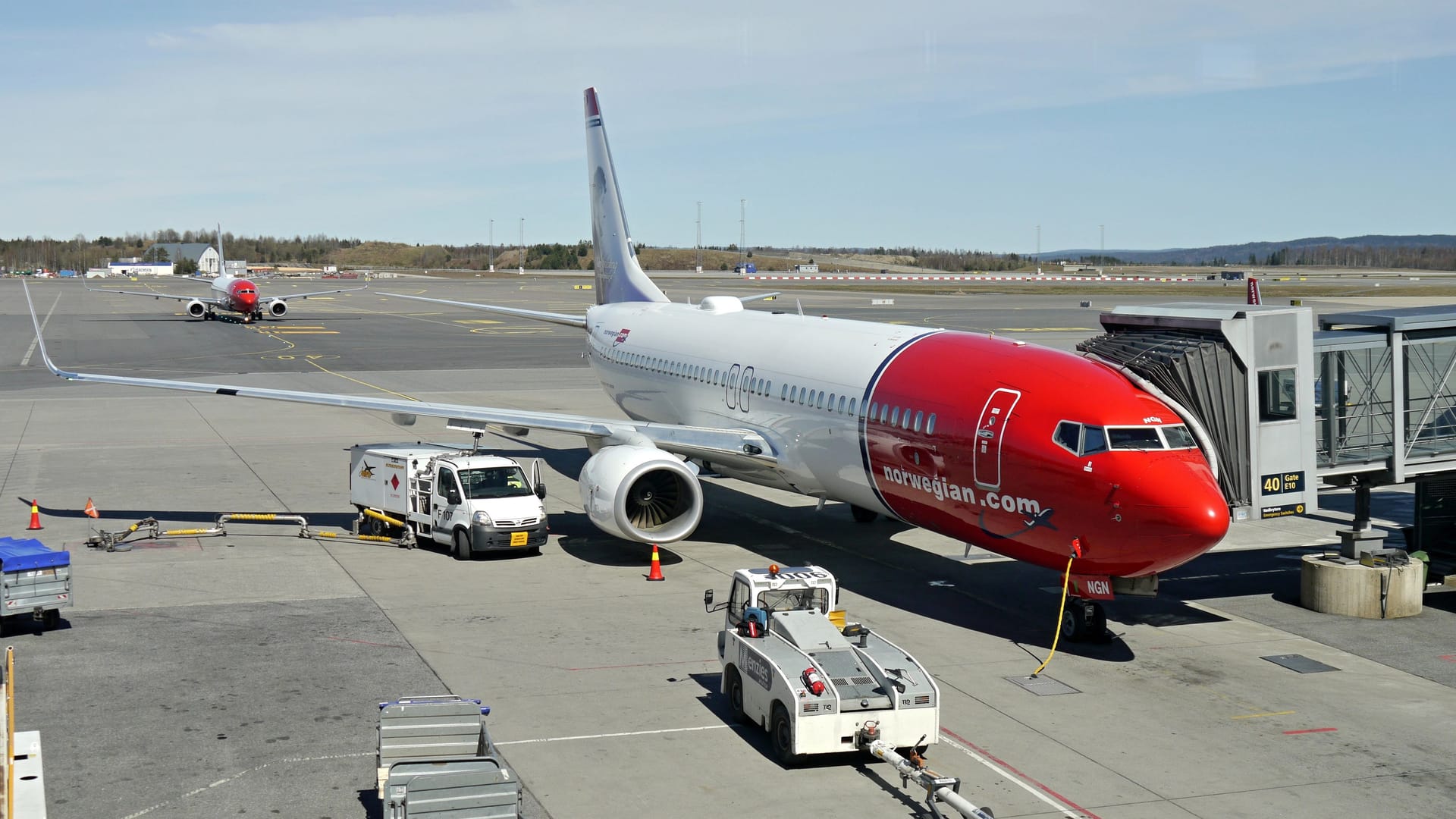 Ein Flugzeug des Typs Boeing 787 auf dem Flughafen in Oslo (Archivbild).
