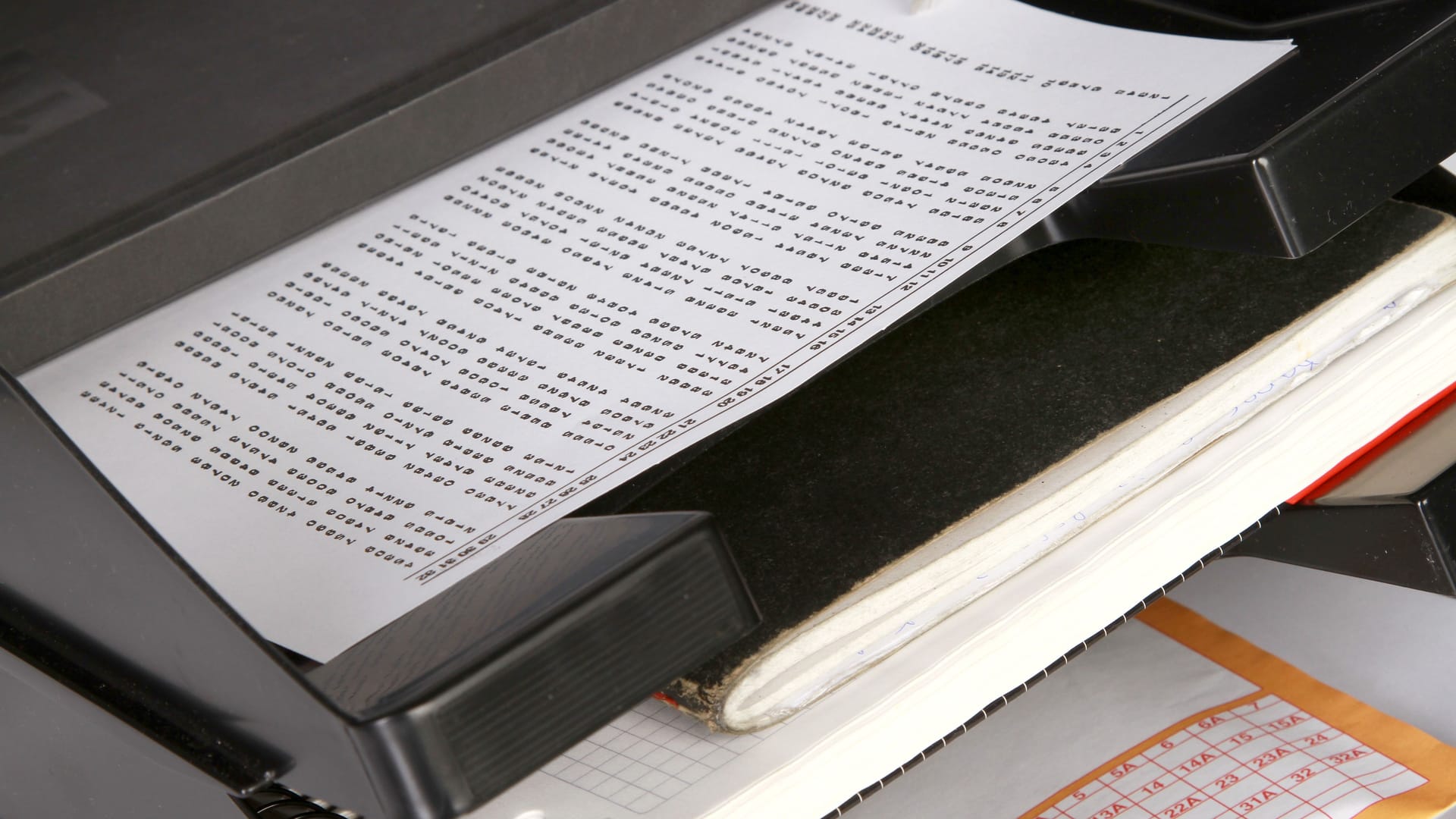 Closeup shot of a printer on the table