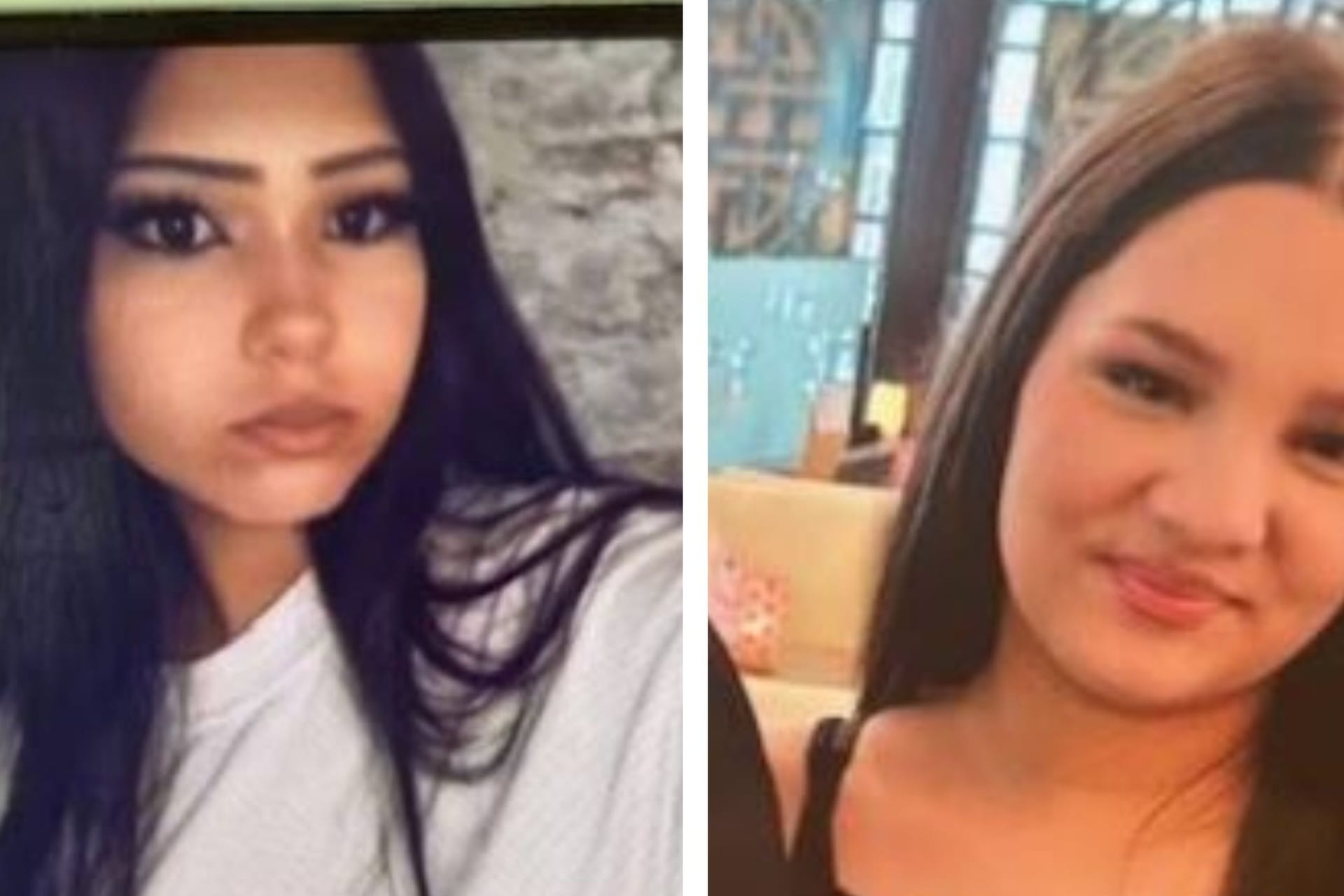 Sofia und ihre Freundin Eda (rechts) sind seit dem Wochenende verschwunden: Die Hamburger Polizei bittet nun Zeugen um Hilfe.