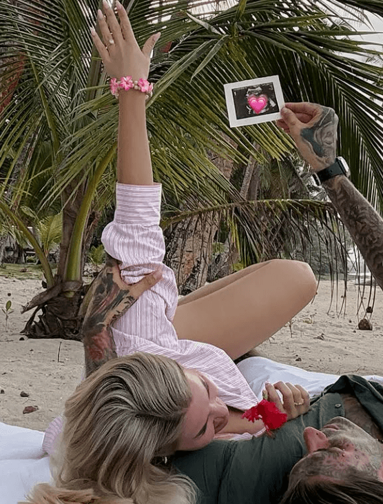 Kim Virginia Hartung und Partner Nikola Glumac: Hier zeigten sie noch ihr Babyglück.