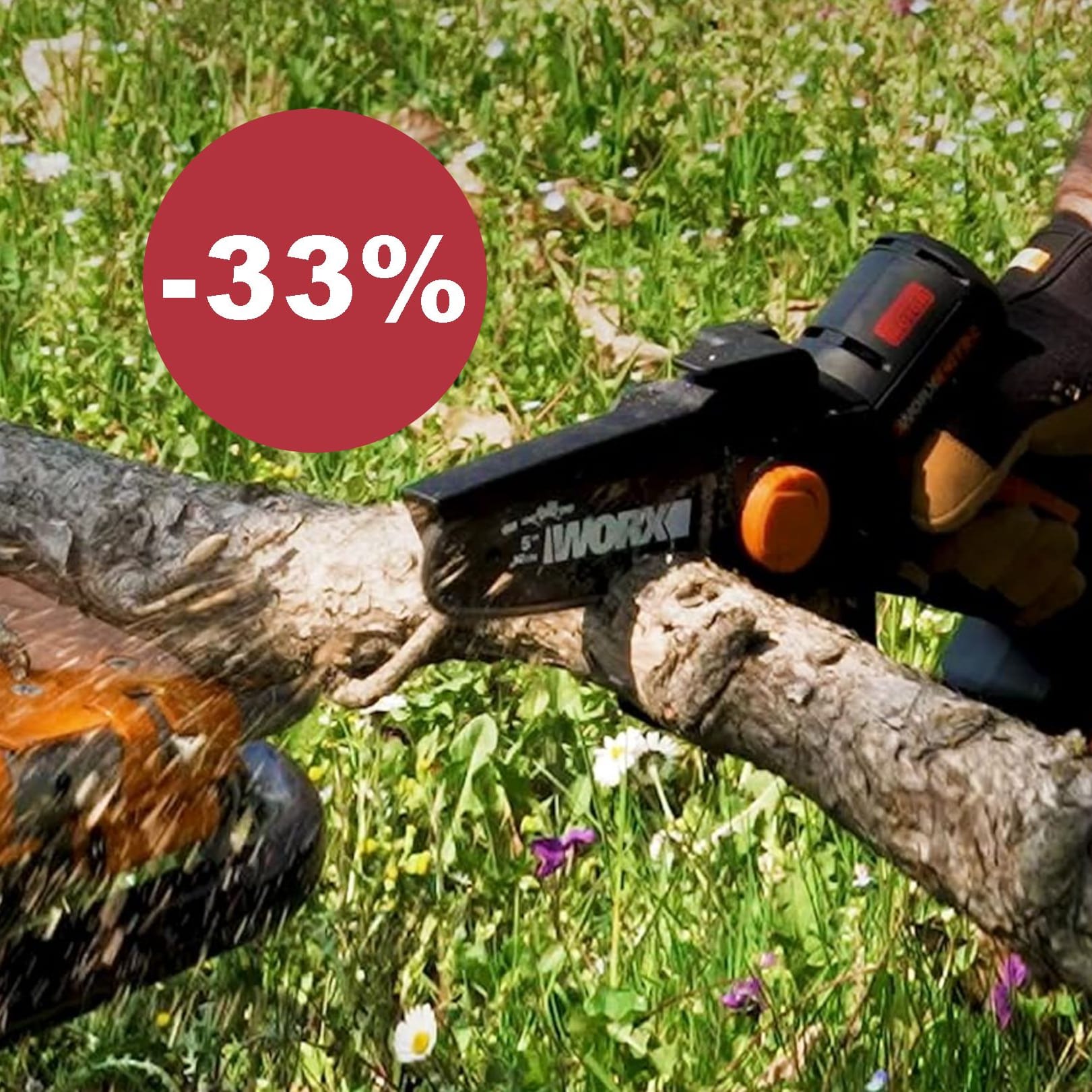 Heute 50 Euro sparen: Diese Akku-Kettensäge ist ein praktischer Alltagshelfer.