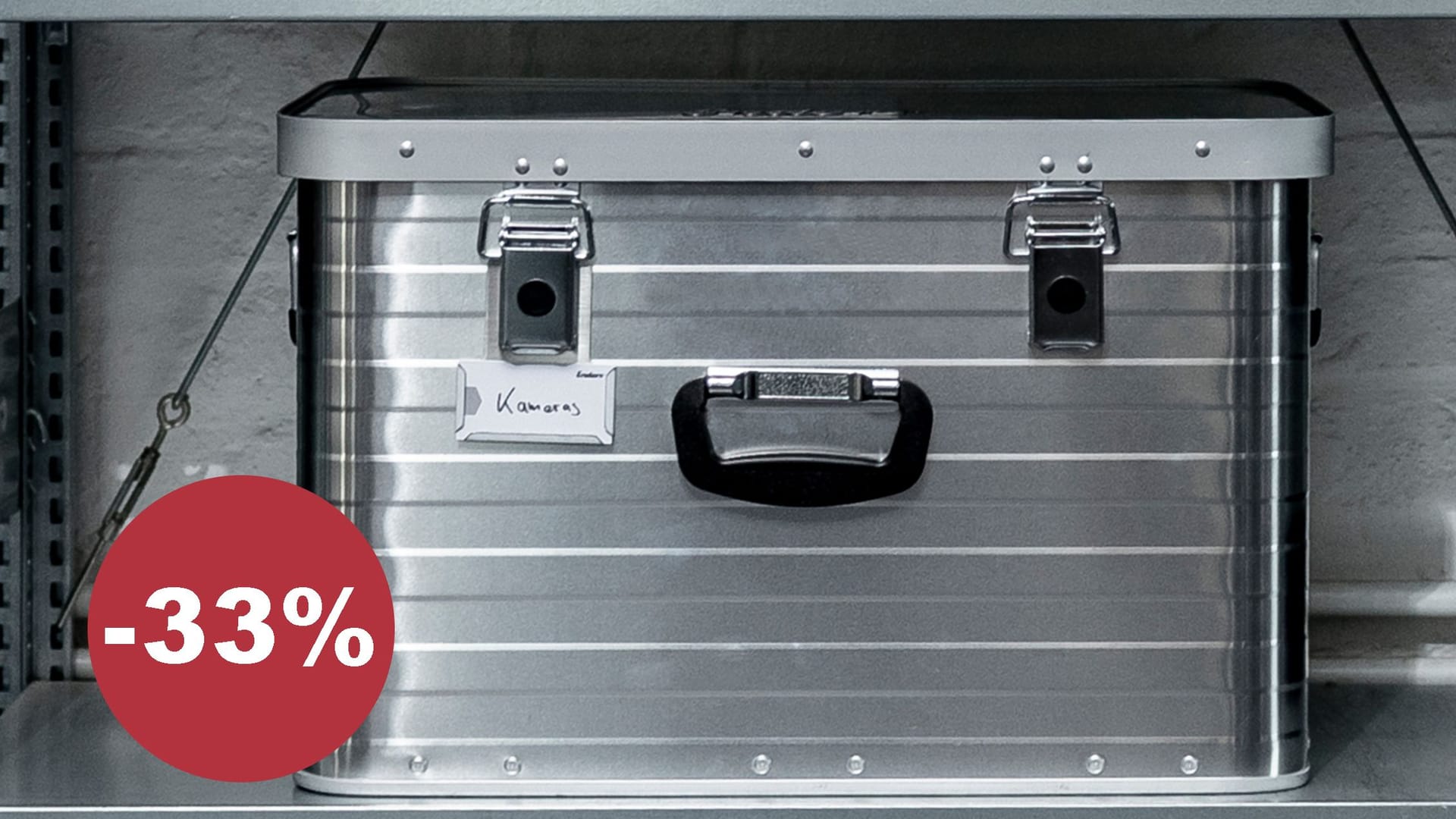 Robuste Aluboxen in drei Größen, ideal zum Transport und zur Lagerung.