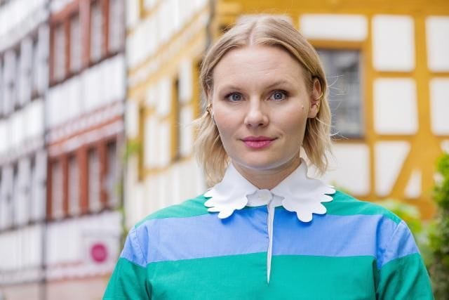 Rosalie Thomass in der Weißgerbergasse: Die gebürtige Münchnerin ermittelt künftig in den Krimis aus Franken.