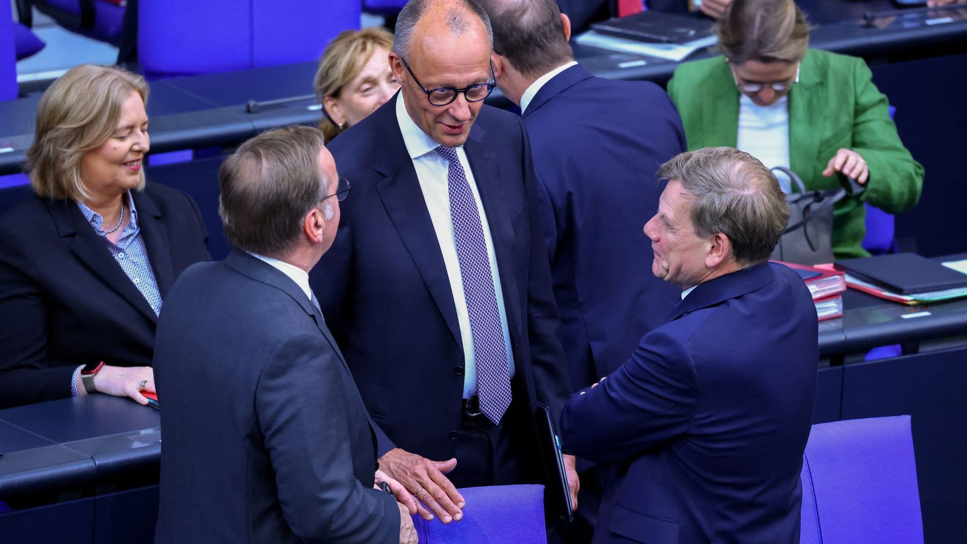 Session at the German lower house of parliament Bundestag, in Berlin