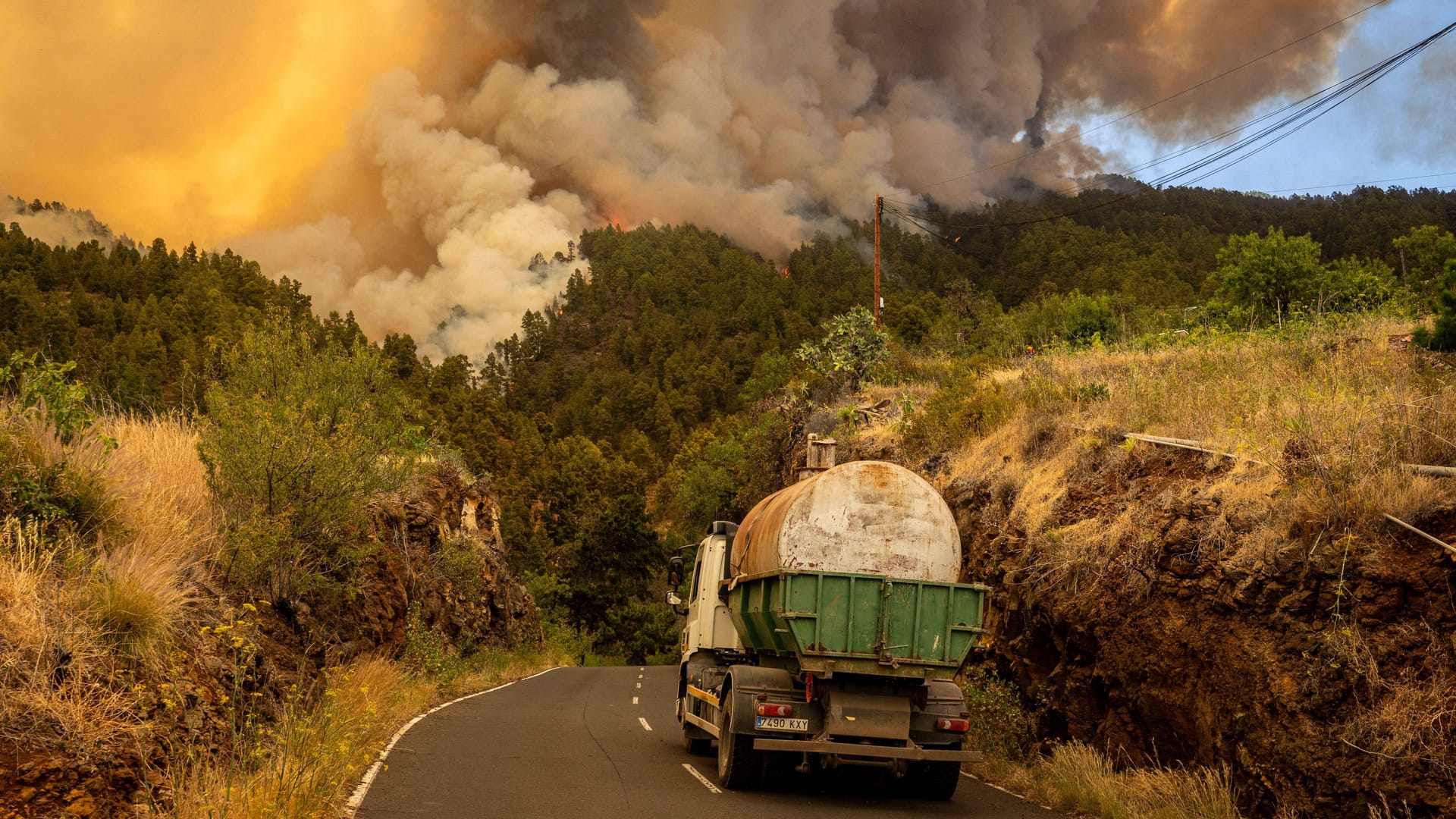La Palma: Vor zwei Jahren brannten hier die Wälder, Viele Einwohner verloren ihre Häuser an die Flammen.
