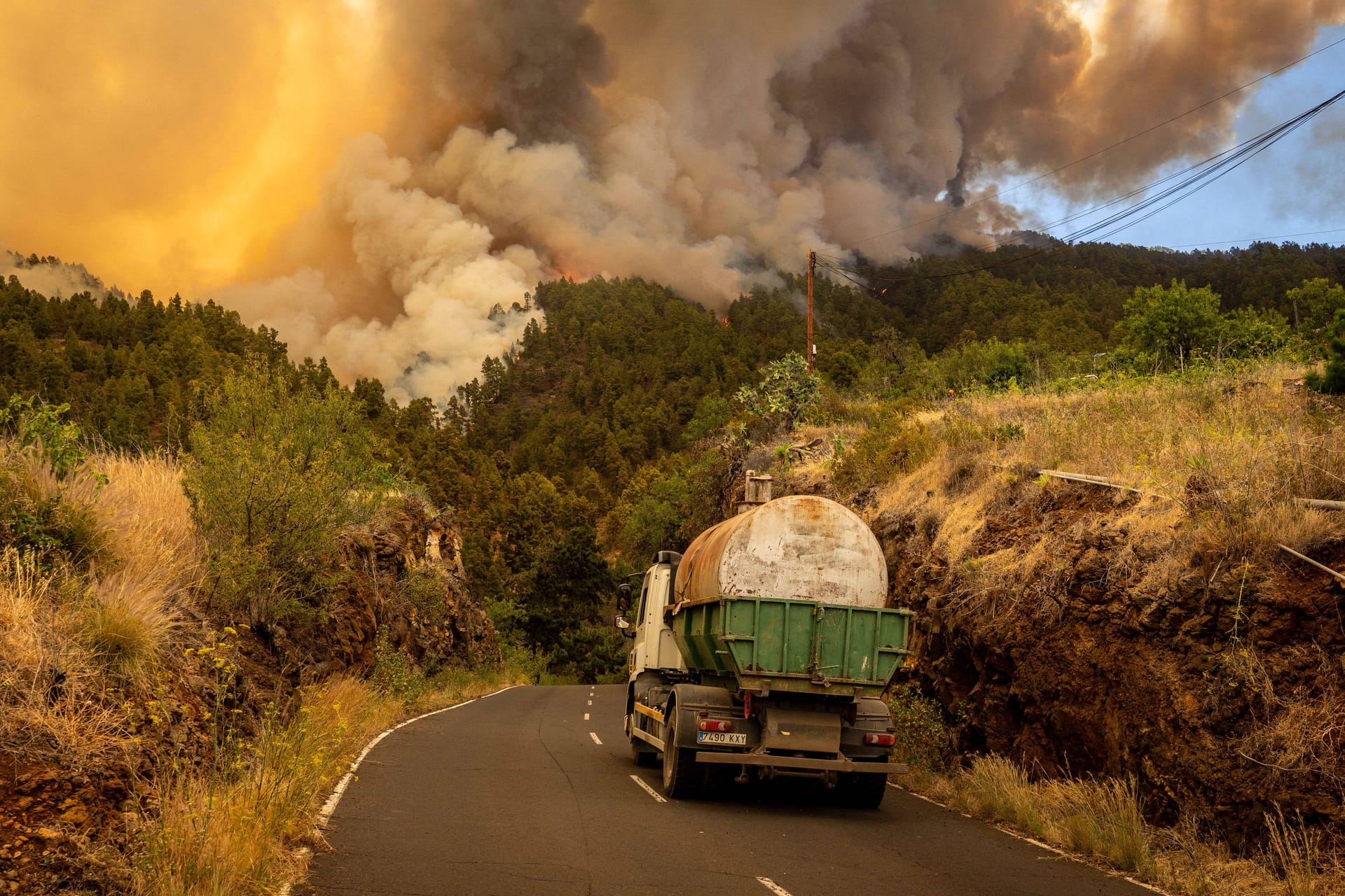 La Palma: Vor zwei Jahren brannten hier die Wälder, Viele Einwohner verloren ihre Häuser an die Flammen.