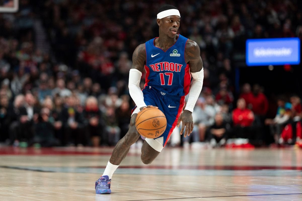 Dennis Schröder im Trikot der Detroit Pistons: Die Schlossarkaden versteigern ein Shirt des Basketball-Stars.